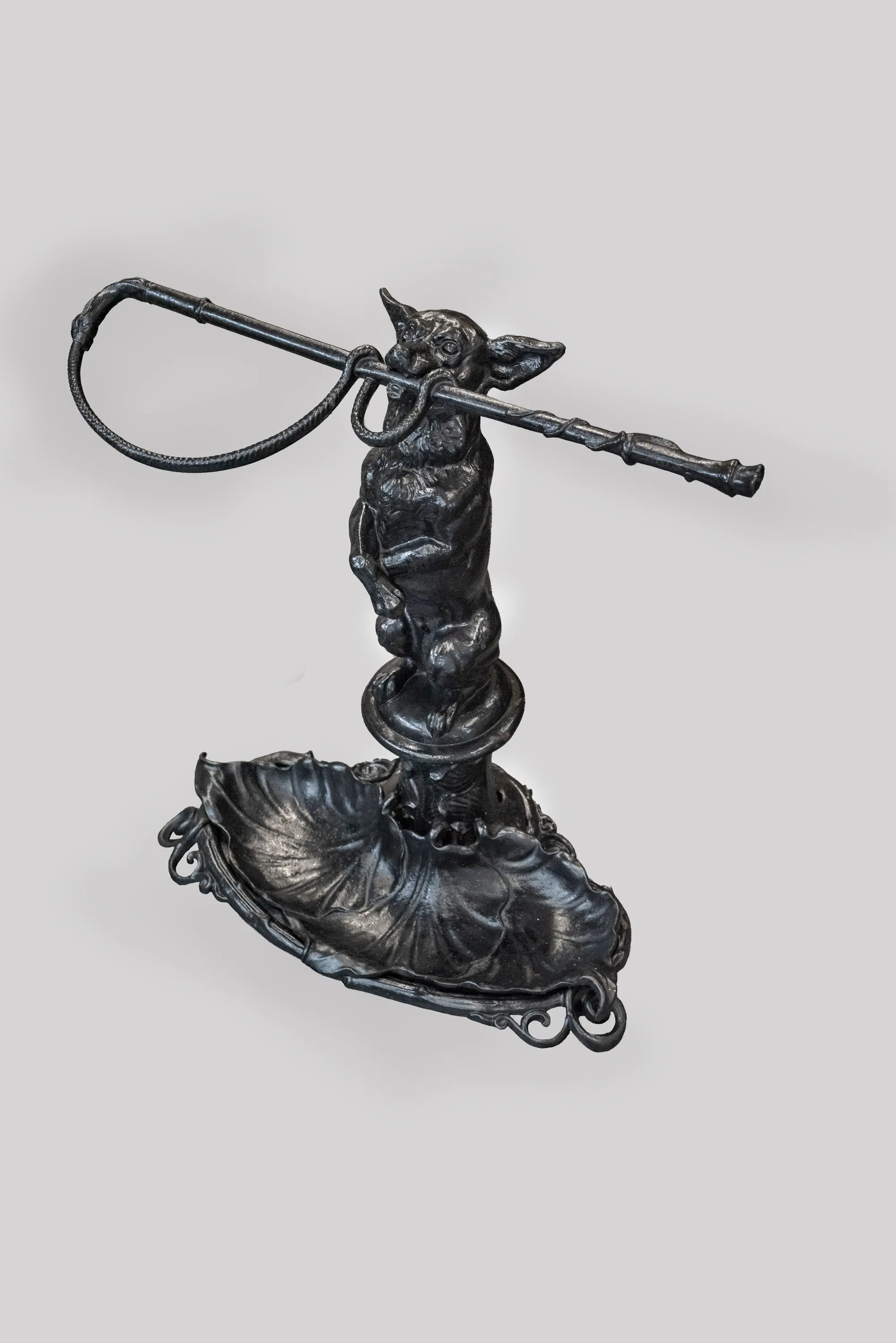 1900s Victorian Cast-Iron Dog Shaped Umbrella Stand -w/CoA- and $6K APR Value!! 