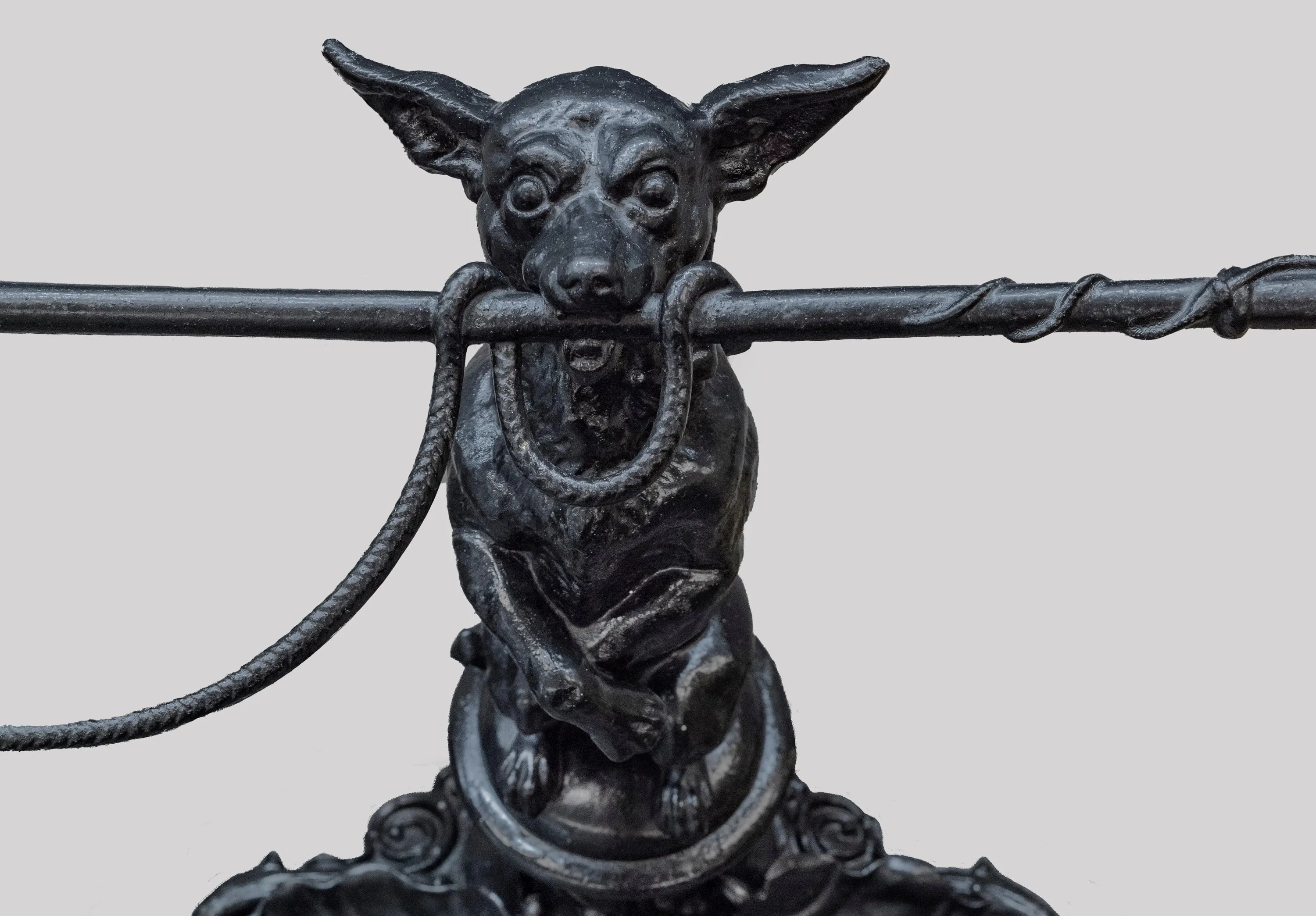 1900s Victorian Cast-Iron Dog Shaped Umbrella Stand -w/CoA- and $6K APR Value!! 