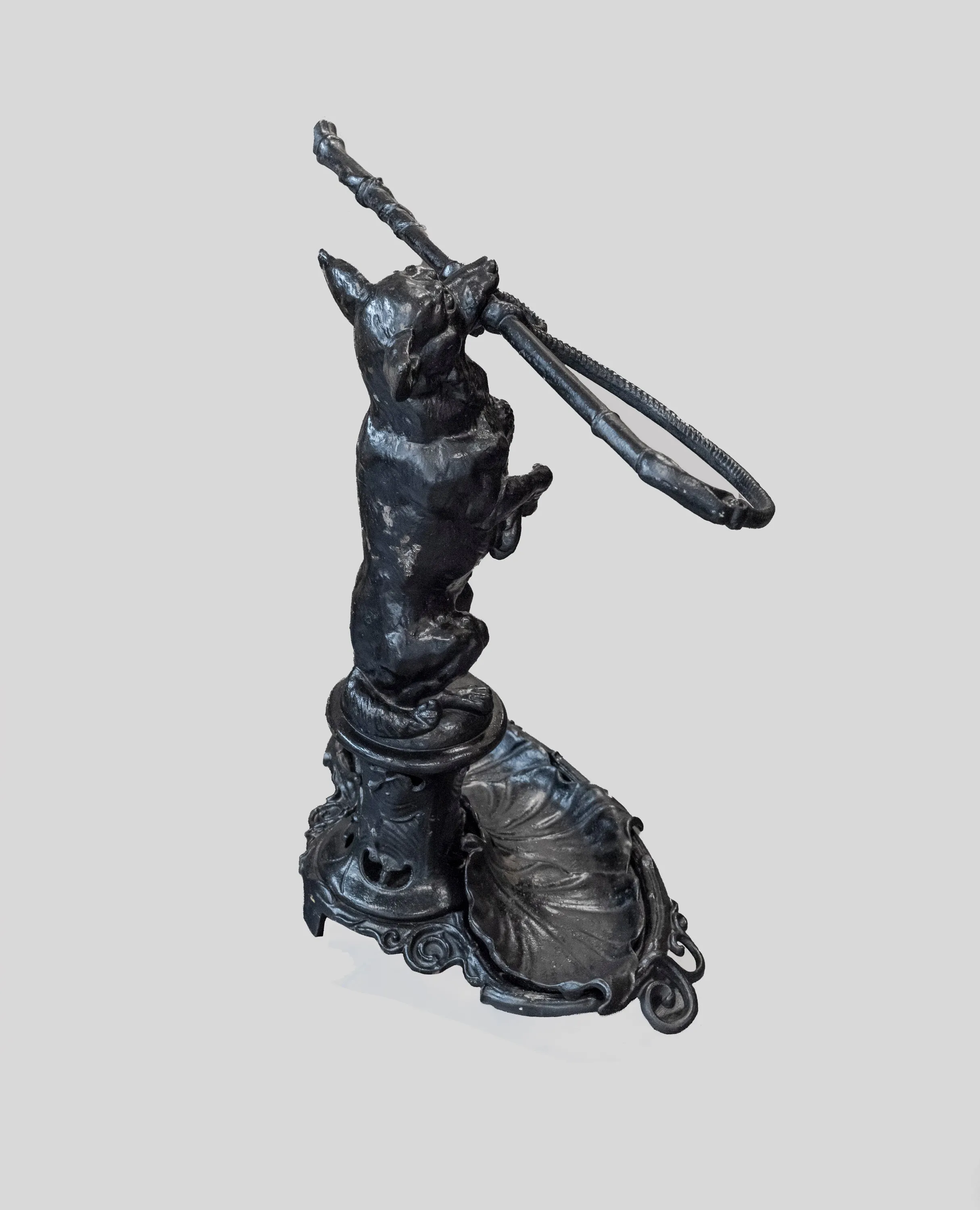 1900s Victorian Cast-Iron Dog Shaped Umbrella Stand -w/CoA- and $6K APR Value!! 