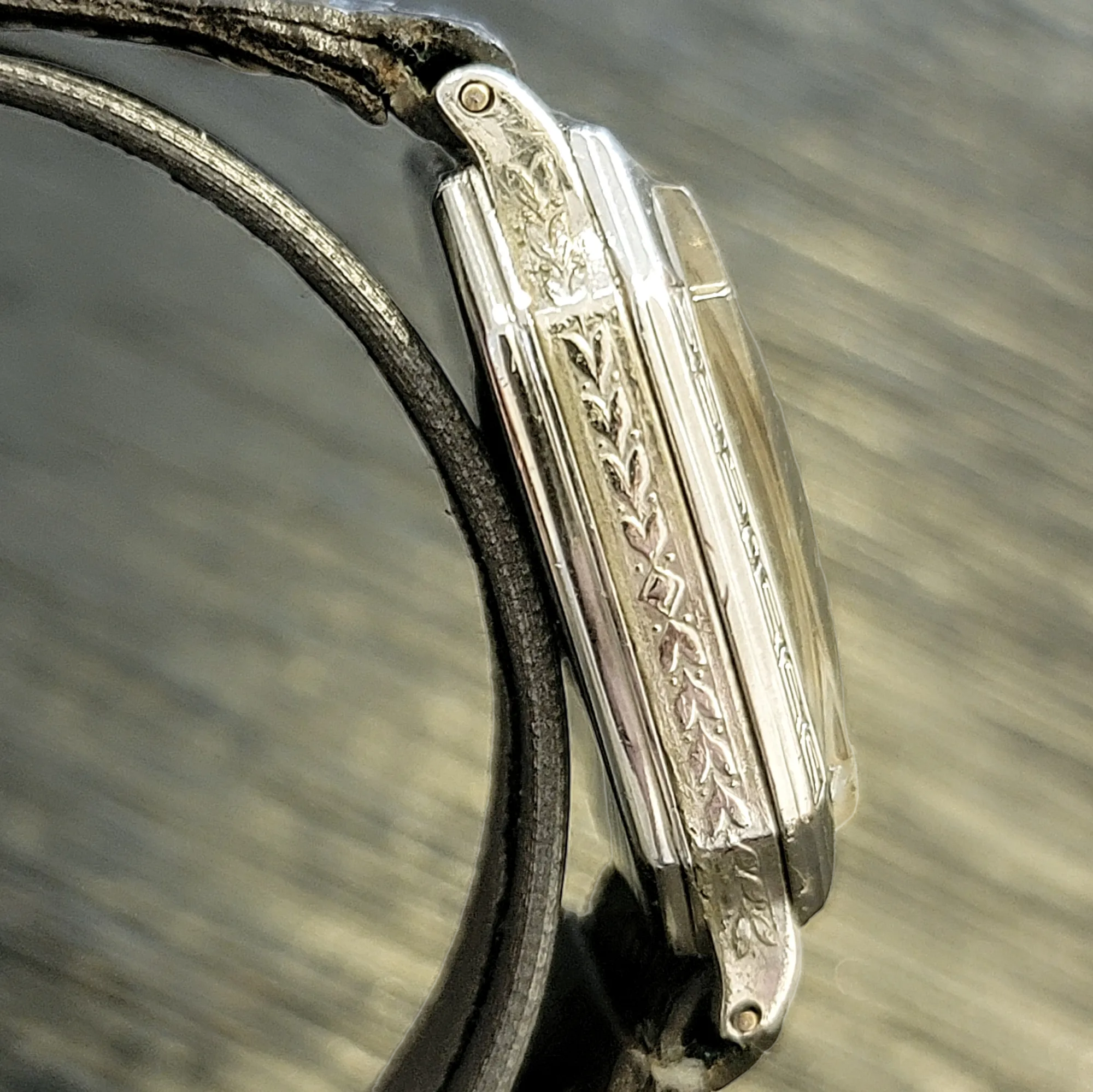 1929 ILLINOIS Atlantic Engraved Watch Grade 24 U.S.A. Made 14K G.F.