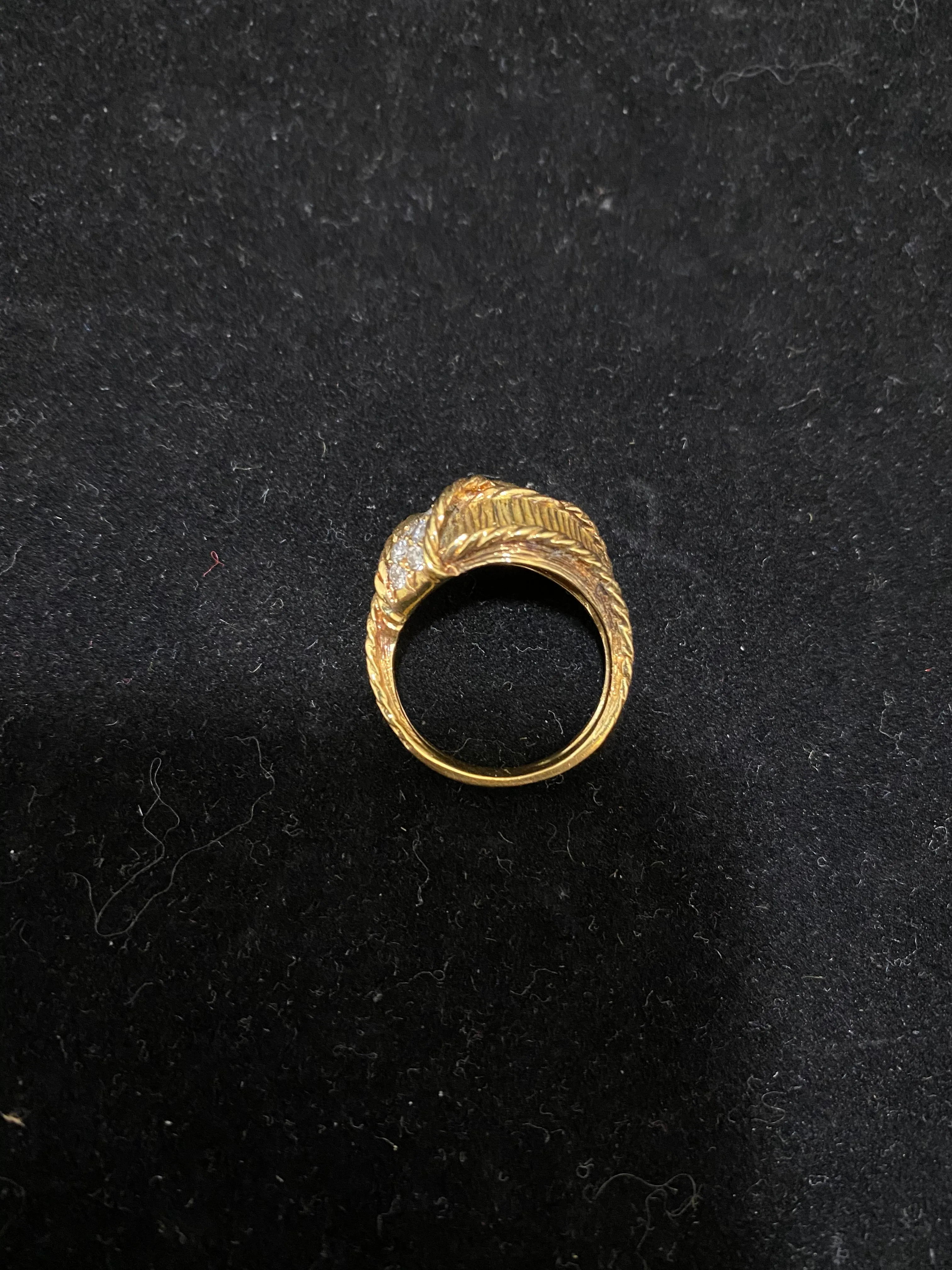 1930's French Designer 18K YG 20 Diamond Ring - $15K Appraisal Value w/ CoA }