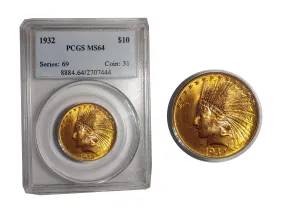 1932 Indian Head Eagle MS-63 (NGC) - $3K APR Value w/ CoA! ✿✓