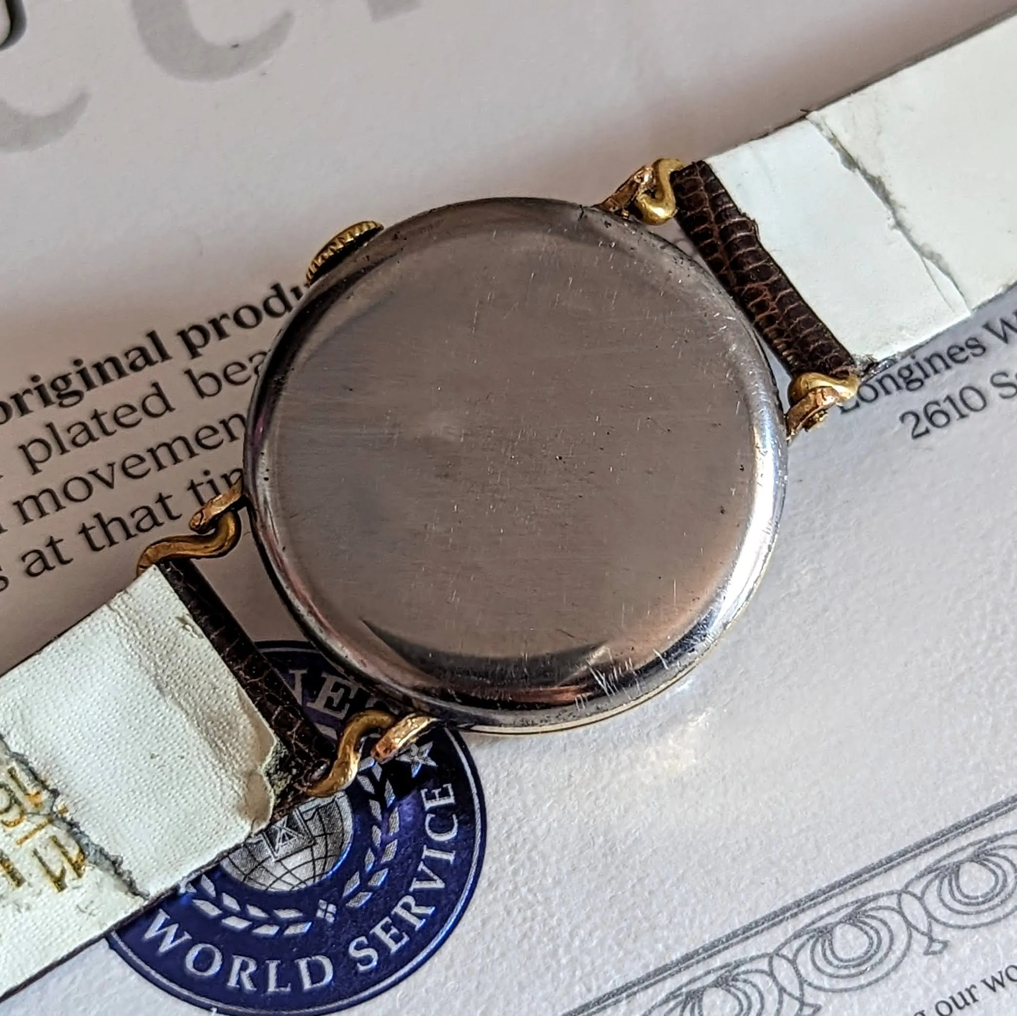 1942 LONGINES Mechanical Wristwatch Ref. 5017 Flexible Lugs Vintage Watch