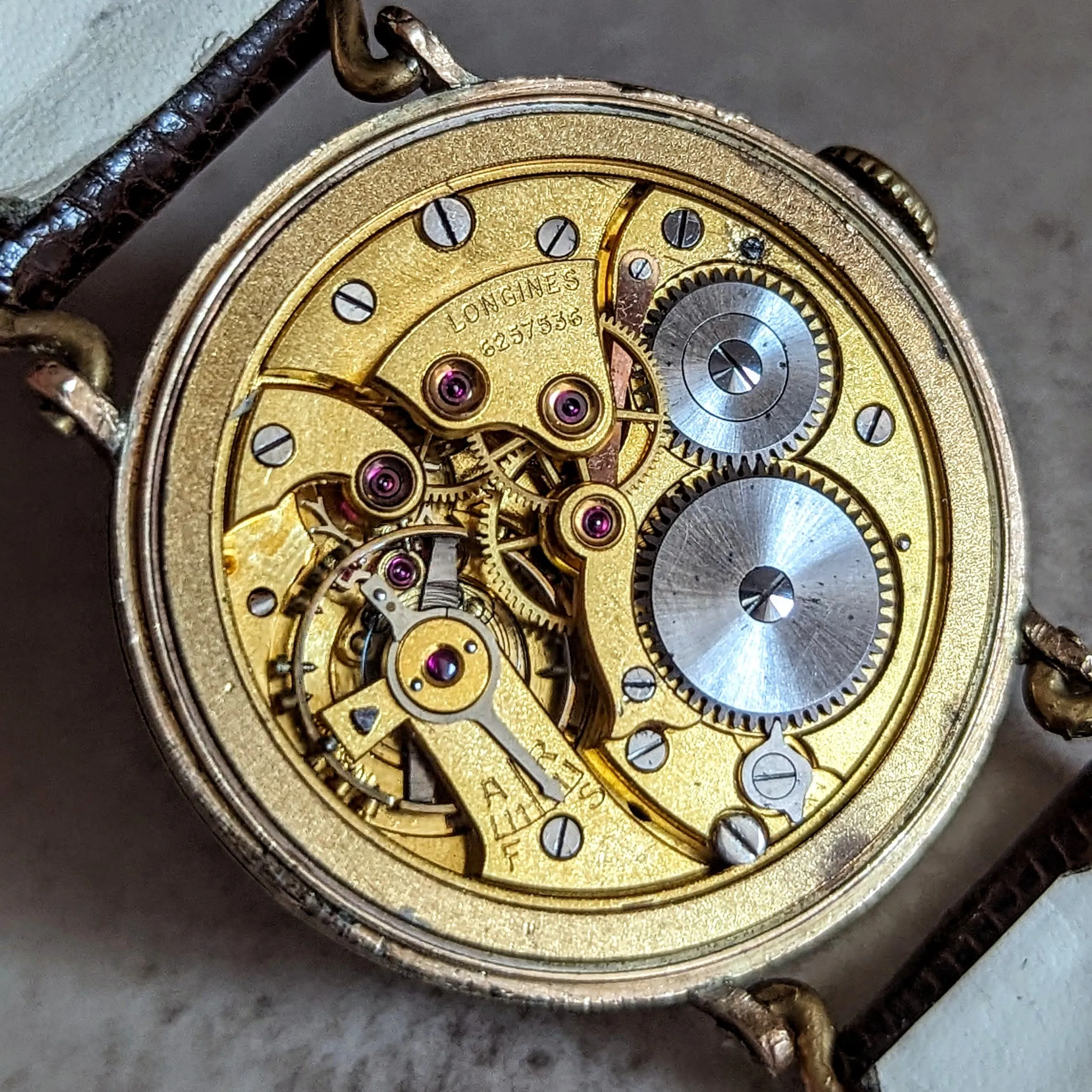 1942 LONGINES Mechanical Wristwatch Ref. 5017 Flexible Lugs Vintage Watch