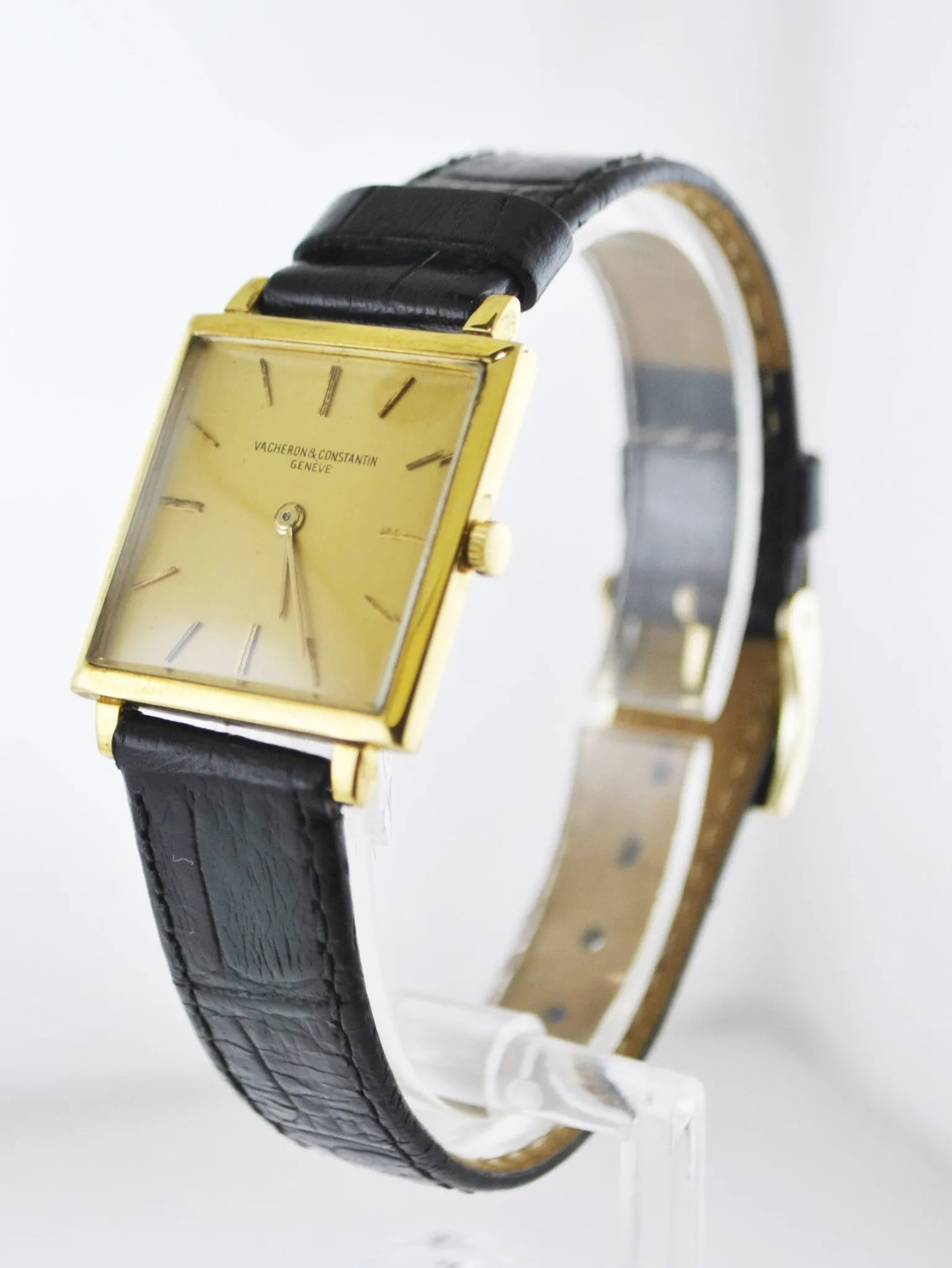 1950's Vacheron Constantin Square Ultra Thin Wristwatch in 18 Karat Yellow Gold - $40K APR w/ COA!