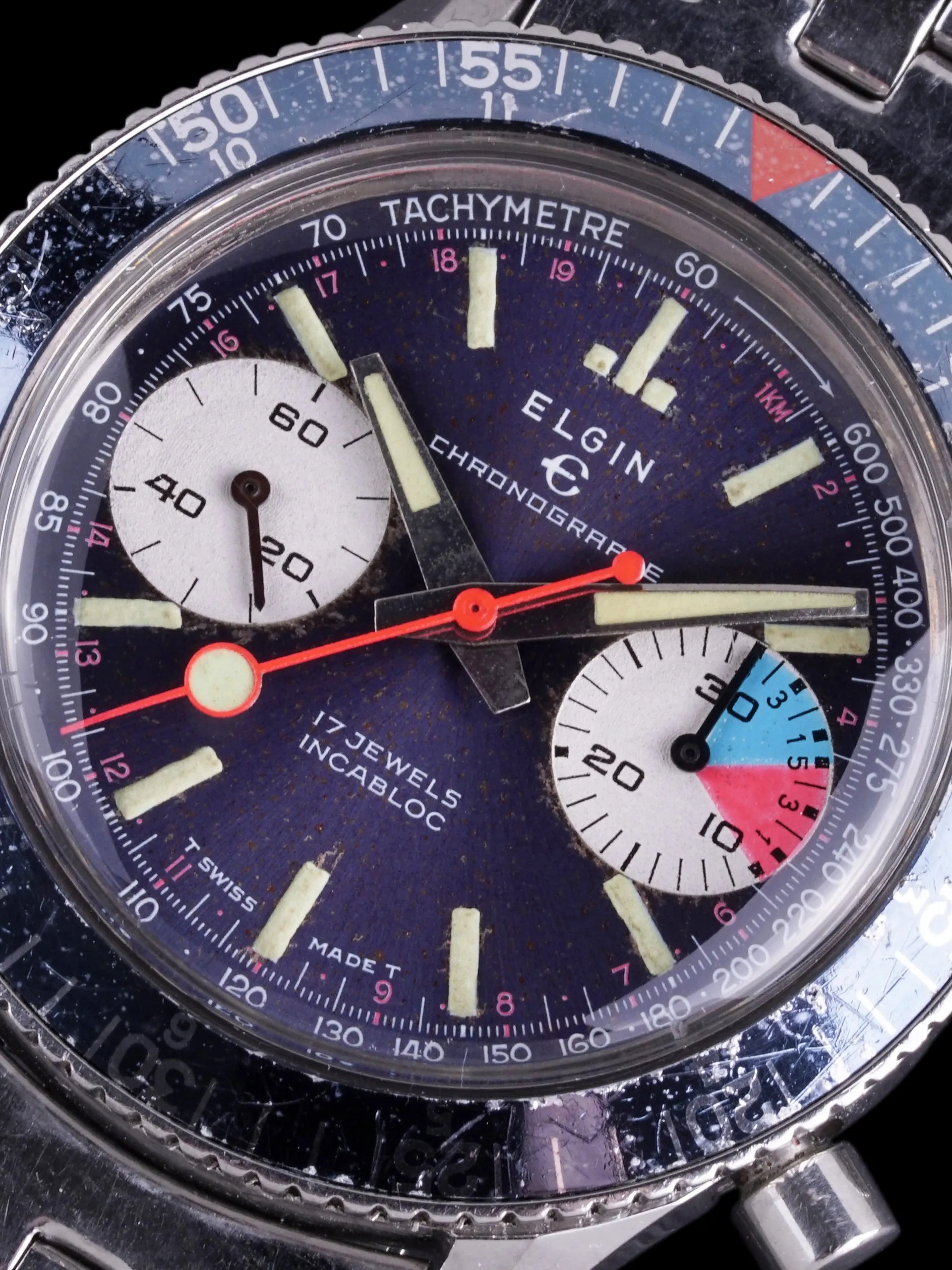 1960s Elgin Incabloc Chronograph (Ref. 3340) Valjoux Cal. 7733