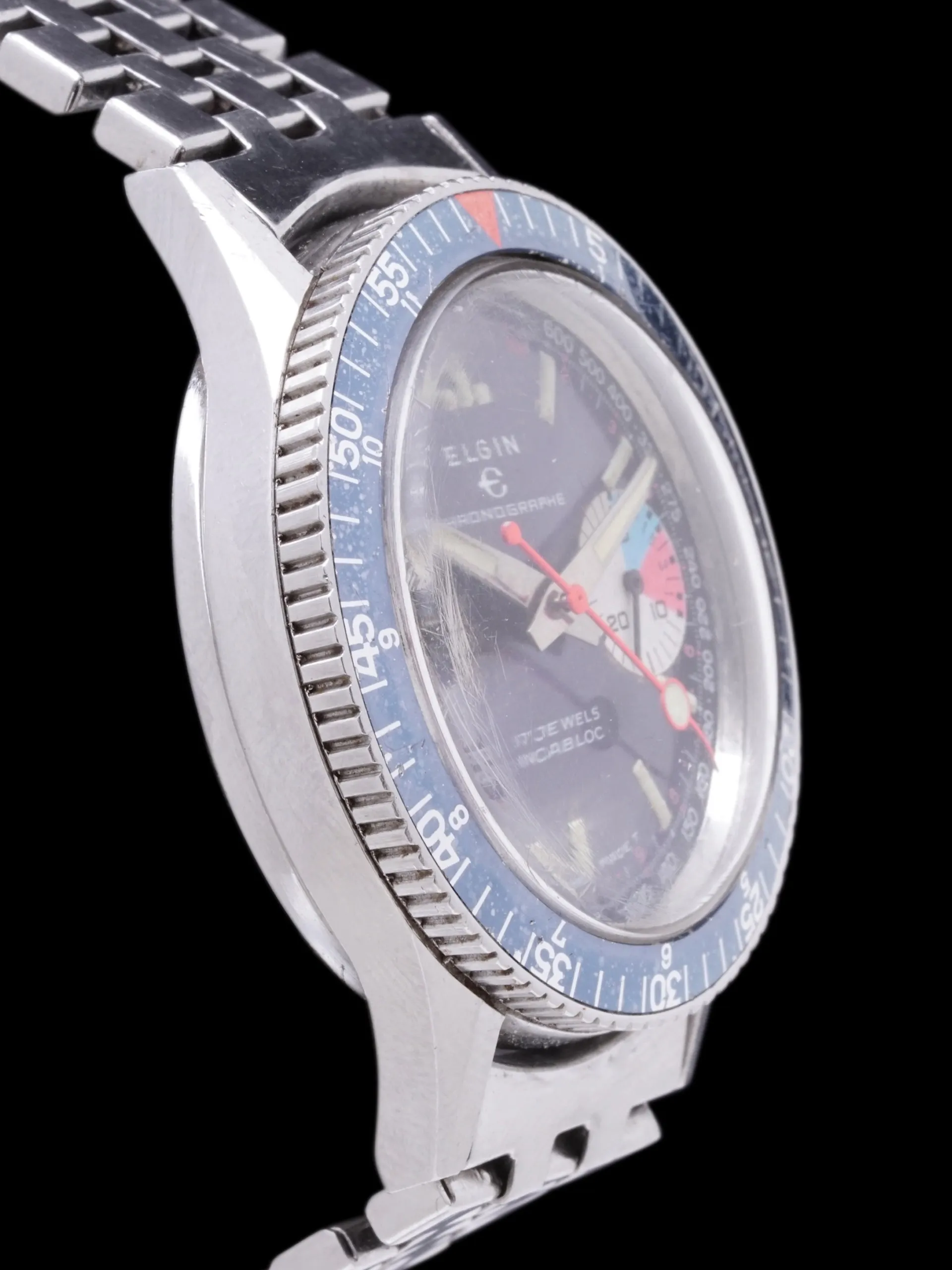 1960s Elgin Incabloc Chronograph (Ref. 3340) Valjoux Cal. 7733