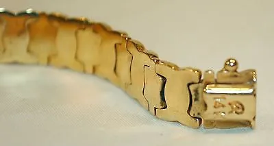 1960's Two-Tone "X" Motif Bracelet in 14K Yellow & Rose Gold  - $5K VALUE