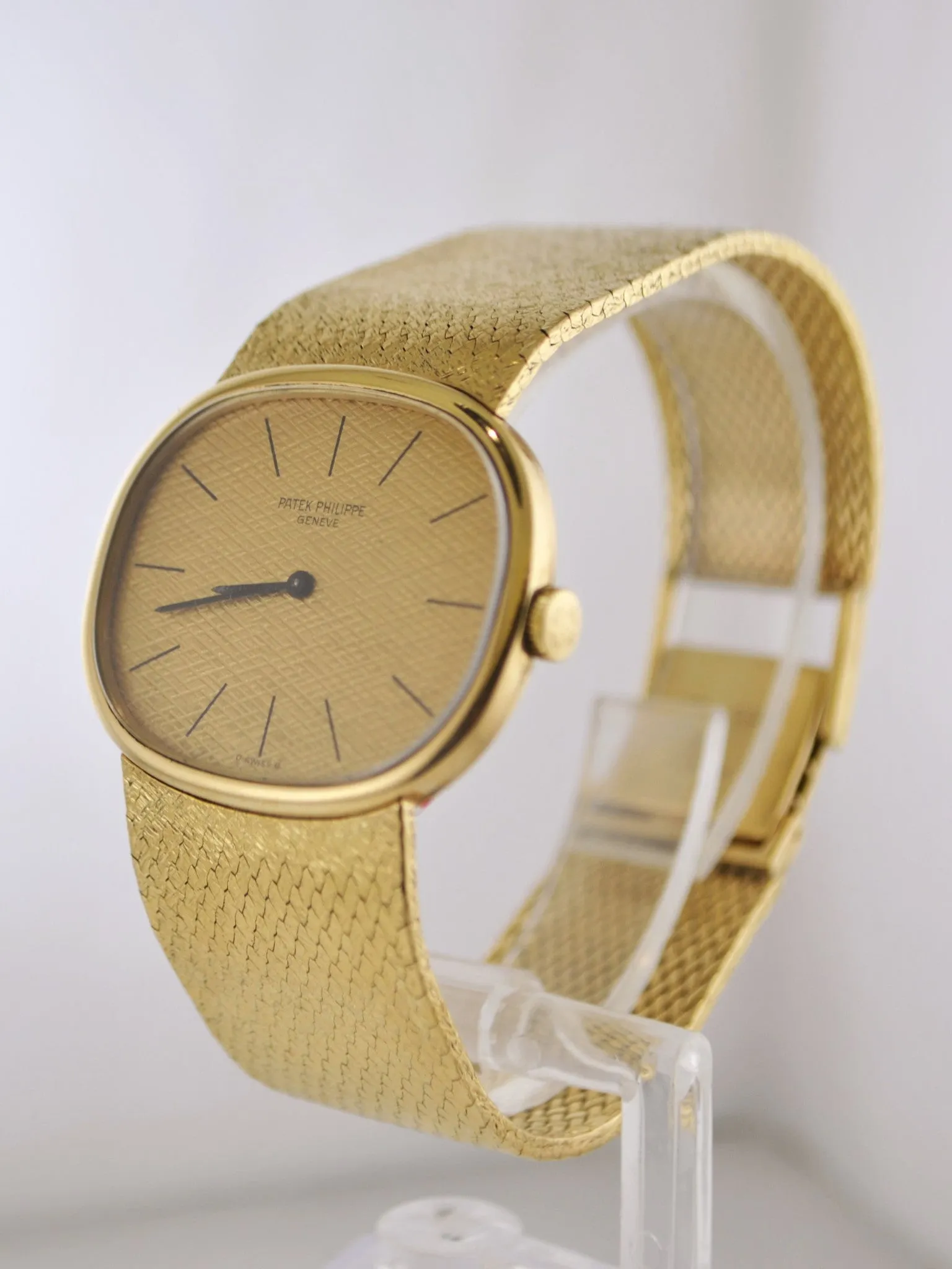 1970's Patek Philippe Oval Wristwatch w/ Original Band in 18 Karat Yellow Gold - $50K VALUE