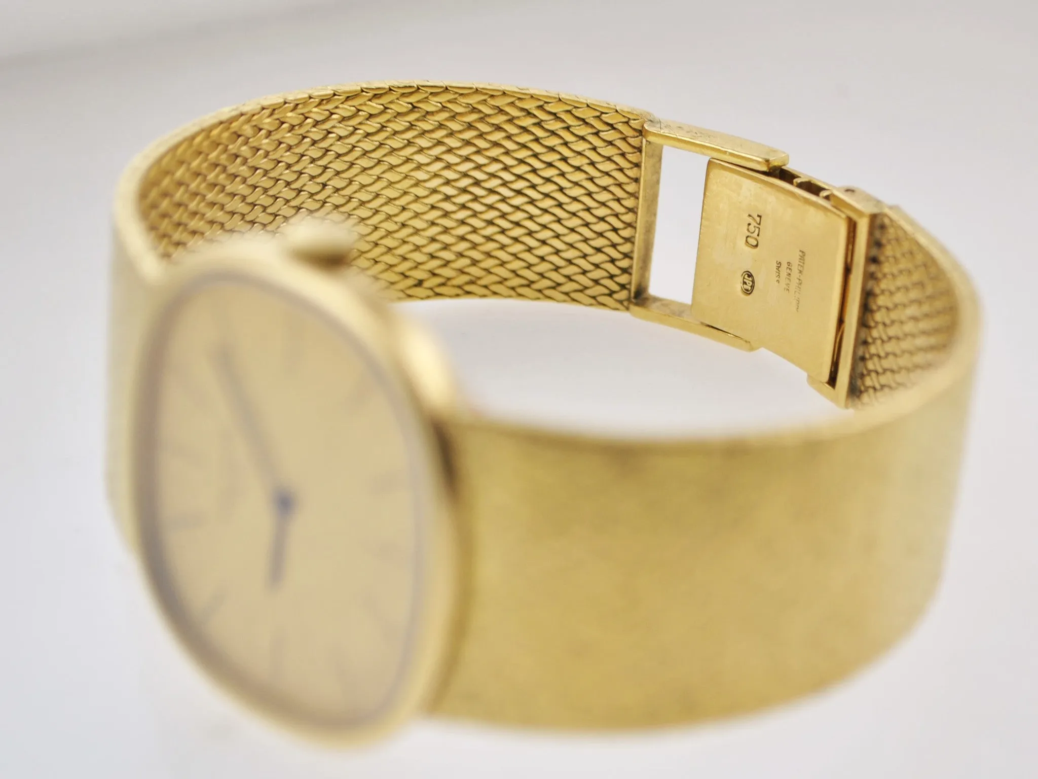 1970's Patek Philippe Oval Wristwatch w/ Original Band in 18 Karat Yellow Gold - $50K VALUE