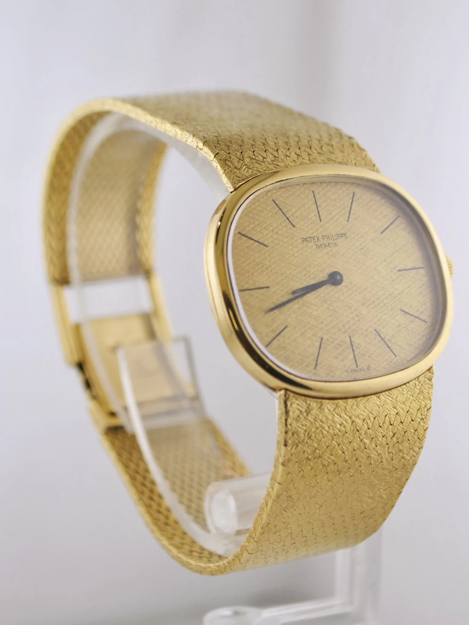 1970's Patek Philippe Oval Wristwatch w/ Original Band in 18 Karat Yellow Gold - $50K VALUE