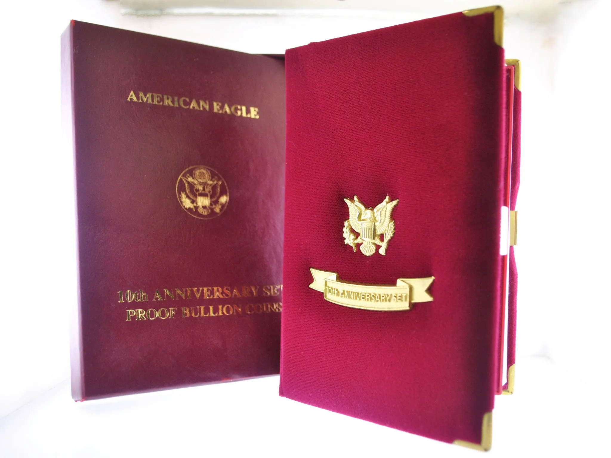 1995 W Gold American Eagle 10th Anniversary Set Gem-Proof 5 Coins w/ Original Box -$12K Value w/ CoA! ✓