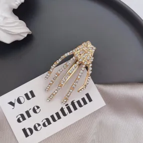 1Pcs Women Hair Accessories Skeleton Claws Skull Hand Hair Clip Hairpin Pins Barrette Halloween Decoration