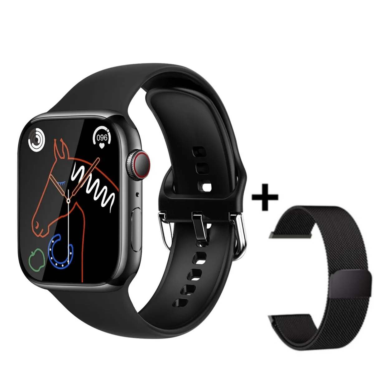 2023 Smart Watch Women Series 8 2.0; Screen Bluetooth Call Heart Rate Blood Pressure Men Smartwatch for Apple Watch IWO Watch 8