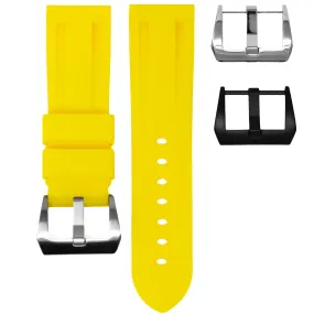 24MM LUG WIDTH STRAP - SUNSHINE YELLOW RUBBER
