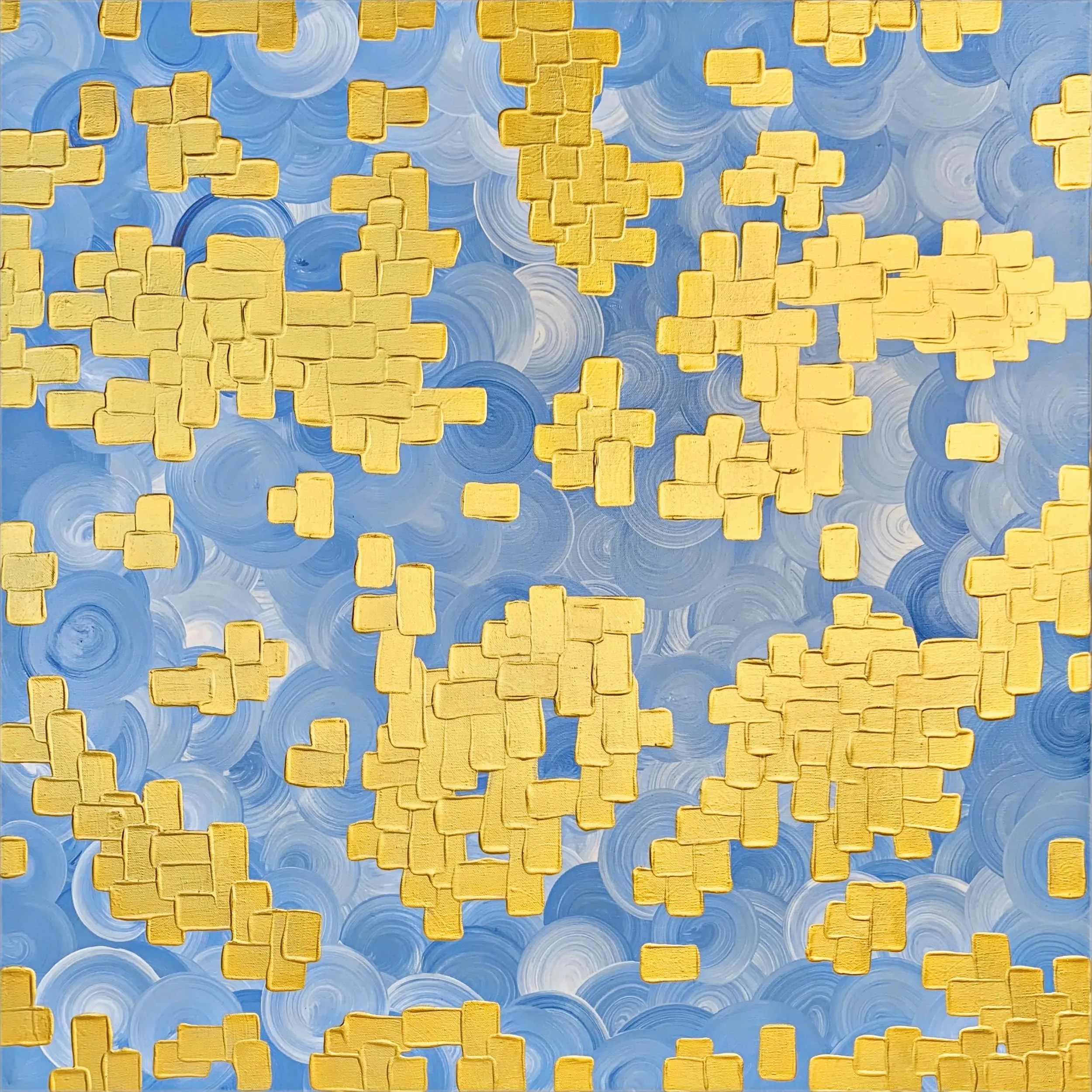 ALESSIA LU  "DIGITAL FALL" Acrylic on Canvas, 2019