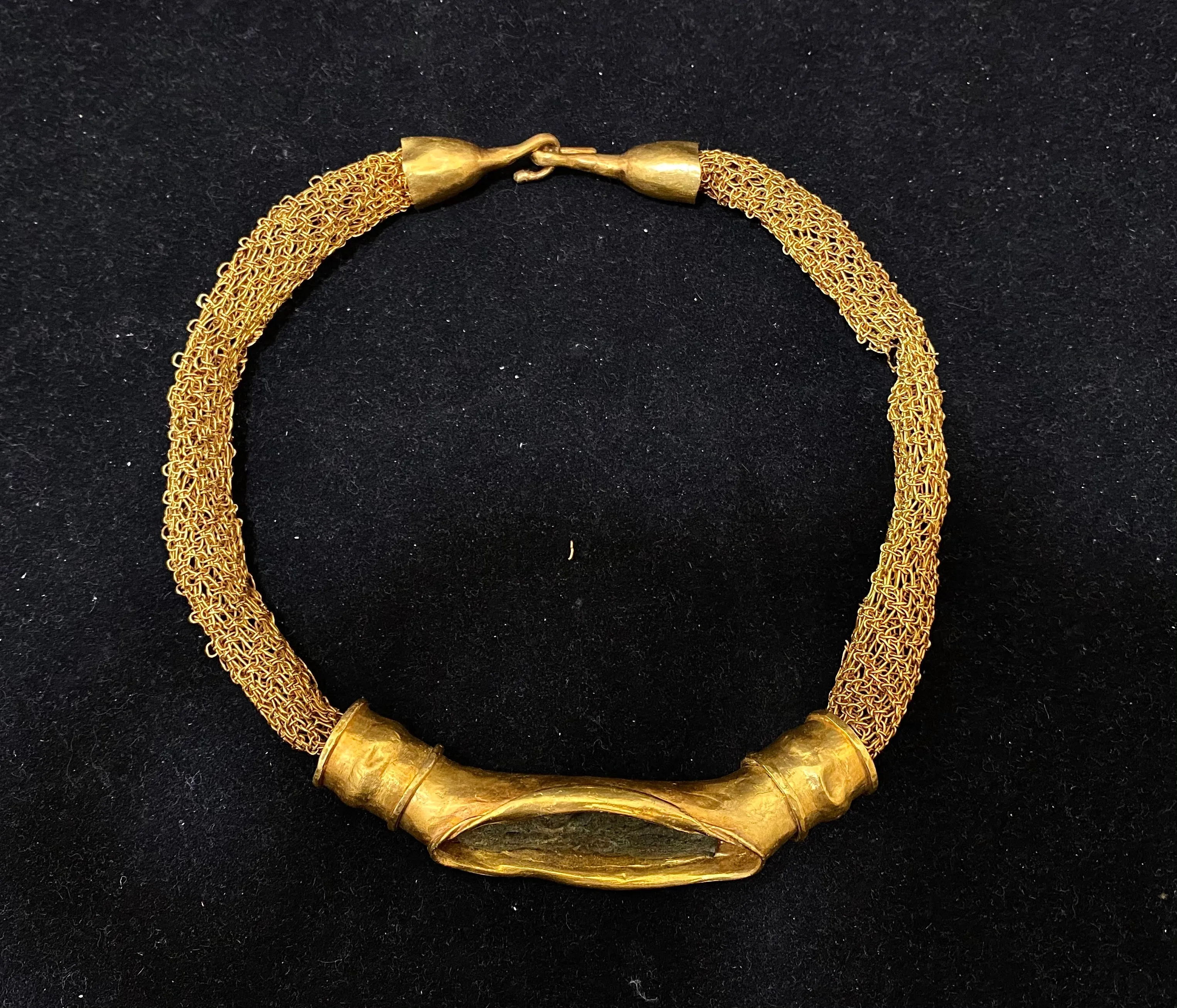 Antique 22K Lebanese Ancient Rock Choker - $30K Appraisal Value w/ CoA!