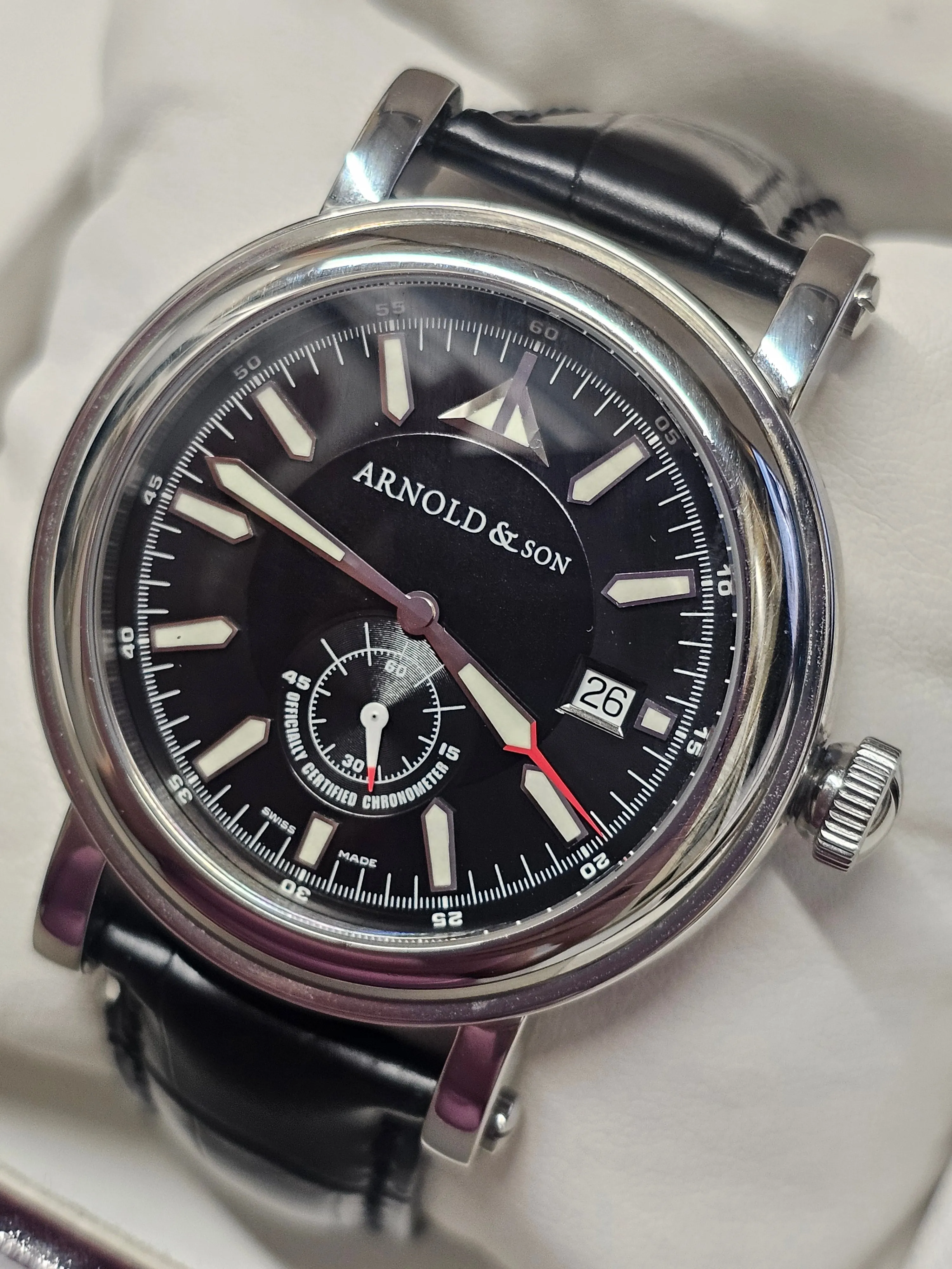 ARNOLD & SON Ltd. Ed. #357 160 Feet Waterproof, Men's Watch - $25K APR w/ COA!!!
