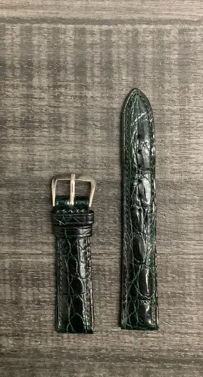 AUDEMARS PIGUET Dark Green Padded Crocodile Leather Watch Strap - $650 APR VALUE w/ CoA! ✓