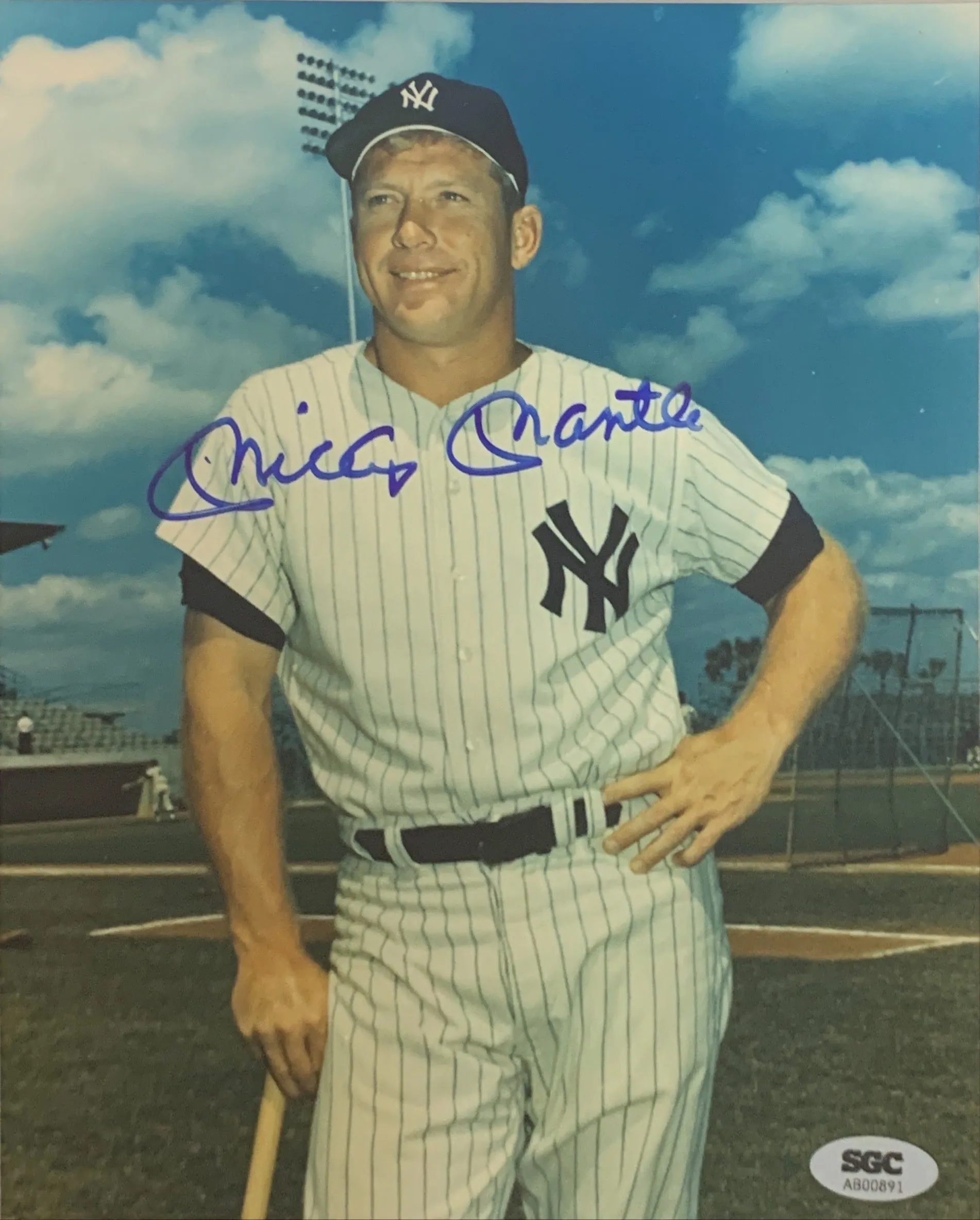 Autographed MICKEY MANTLE & ROGER MARIS NY Yankees Framed Photos 1960s - APR $4K
