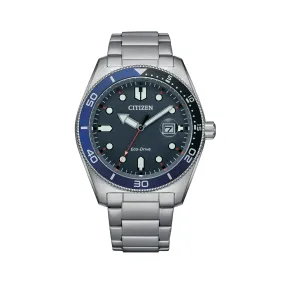 AW1761-89L - Mens Stainless Steel Eco-Drive Dress Watch