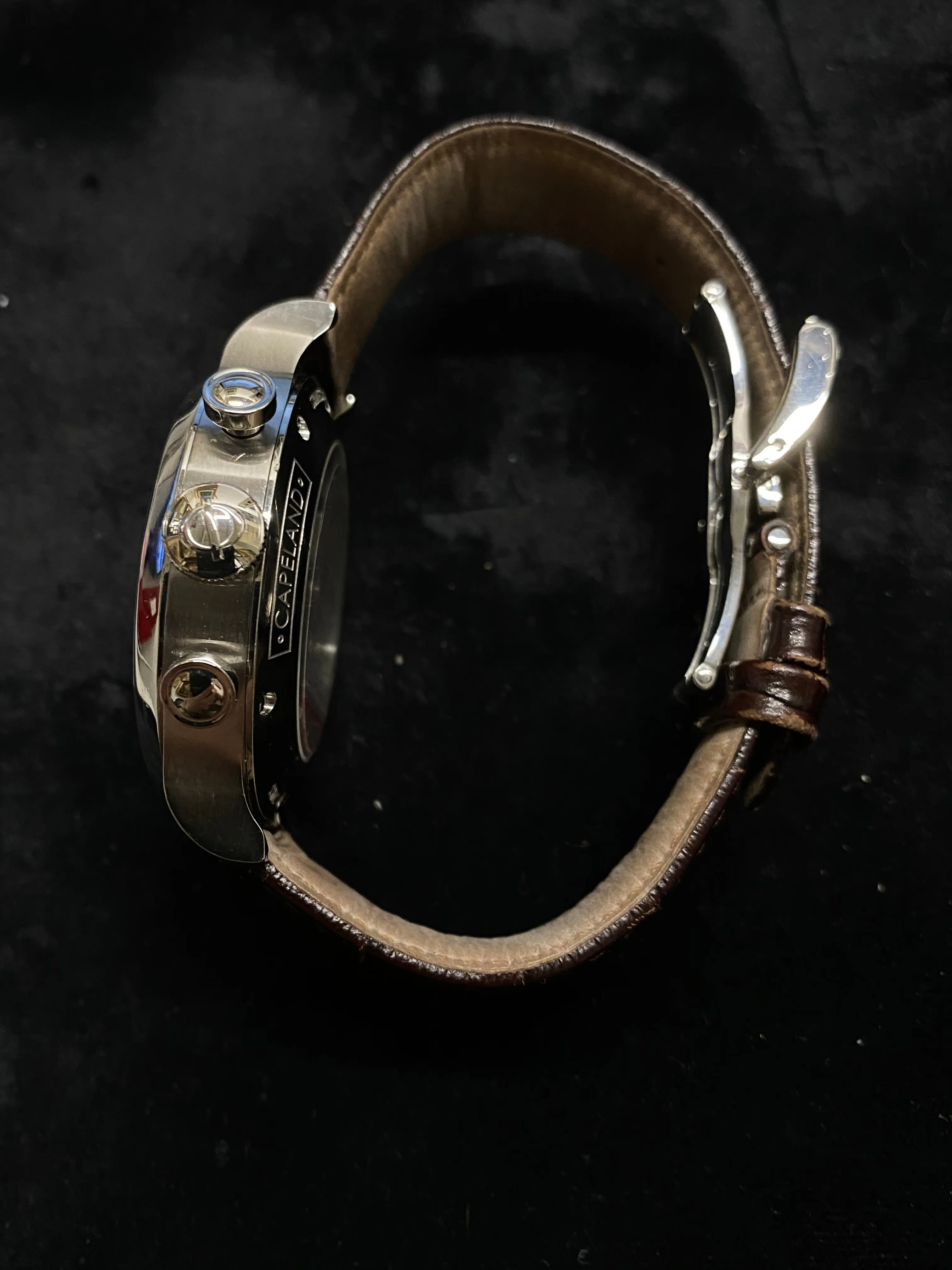 BAUME & MERCIER Capeland Stainless Steel Automatic Chronograph - $10K Appraisal Value! ✓