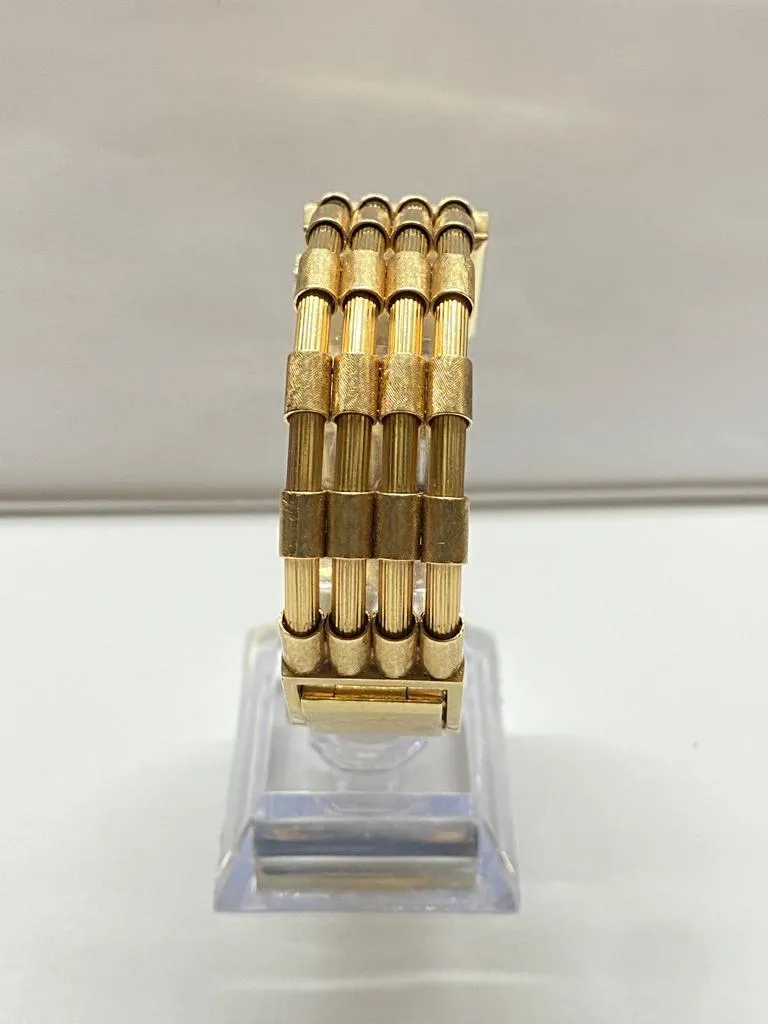 Baume & Mercier SG Beautiful and Unique Bamboo-Style Bracelet - $25K APR w/ COA!