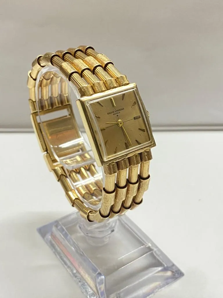 Baume & Mercier SG Beautiful and Unique Bamboo-Style Bracelet - $25K APR w/ COA!
