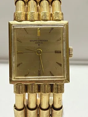 Baume & Mercier SG Beautiful and Unique Bamboo-Style Bracelet - $25K APR w/ COA!