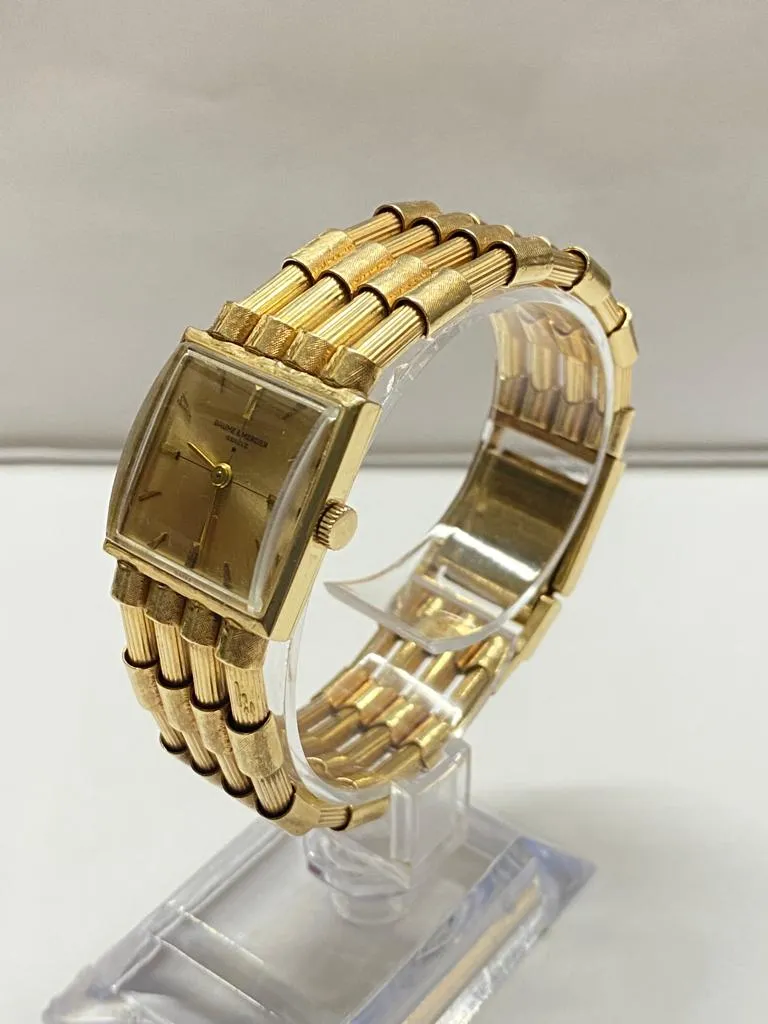 Baume & Mercier SG Beautiful and Unique Bamboo-Style Bracelet - $25K APR w/ COA!