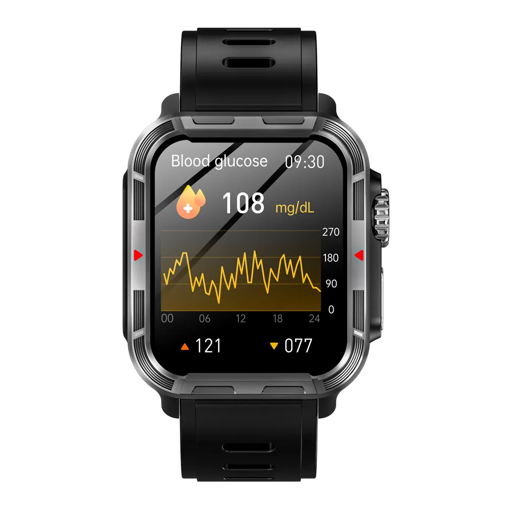 BEARSCOME VEE PRO Rugged Sports Smartwatch for Body composition /ECG/ Blood sugar/Blood pressure/heart rate monitoring