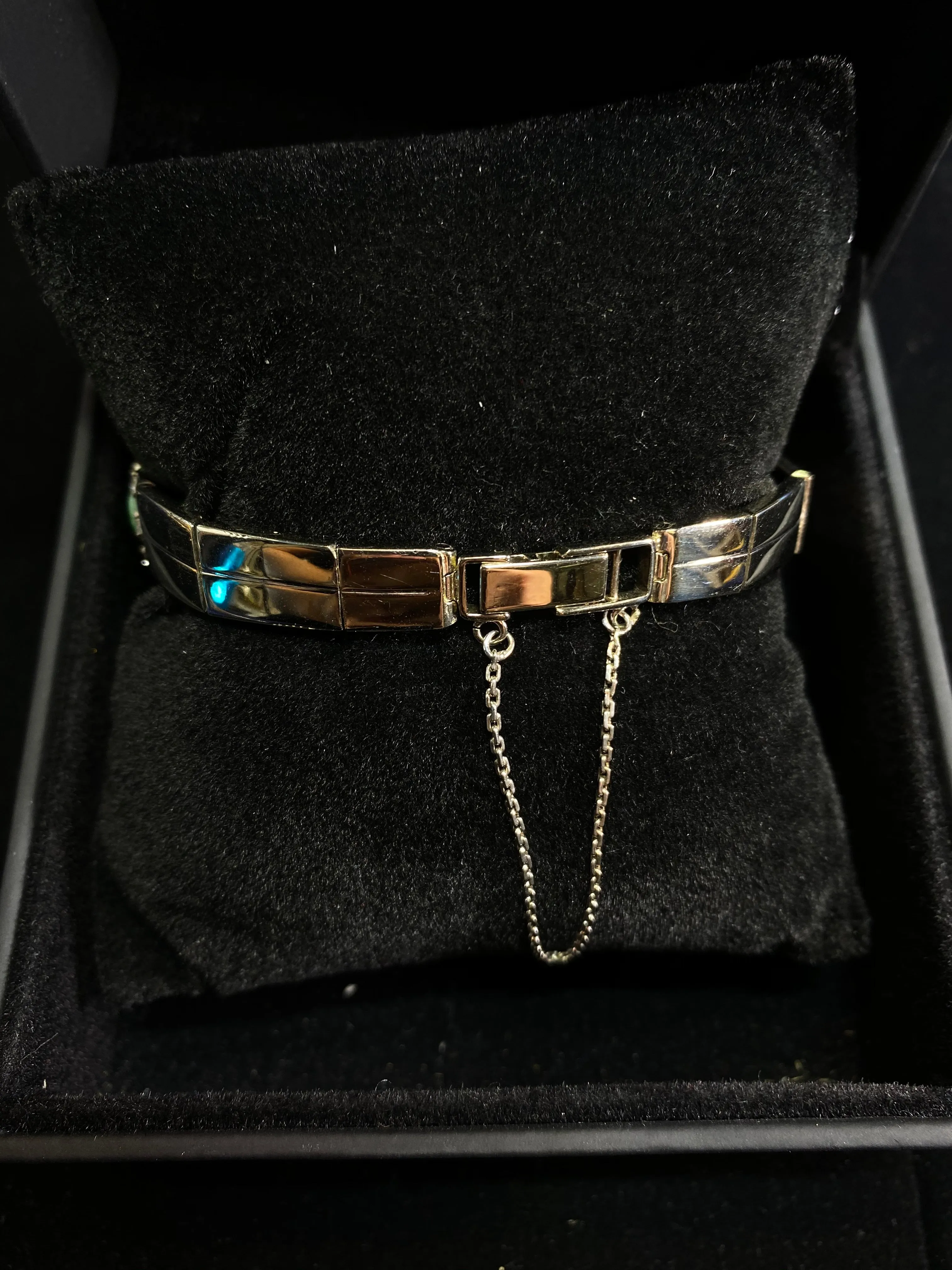 Beautiful Unique 14K White Gold Diamond and Jadeite Bracelet - $25K APR Value w/ CoA!