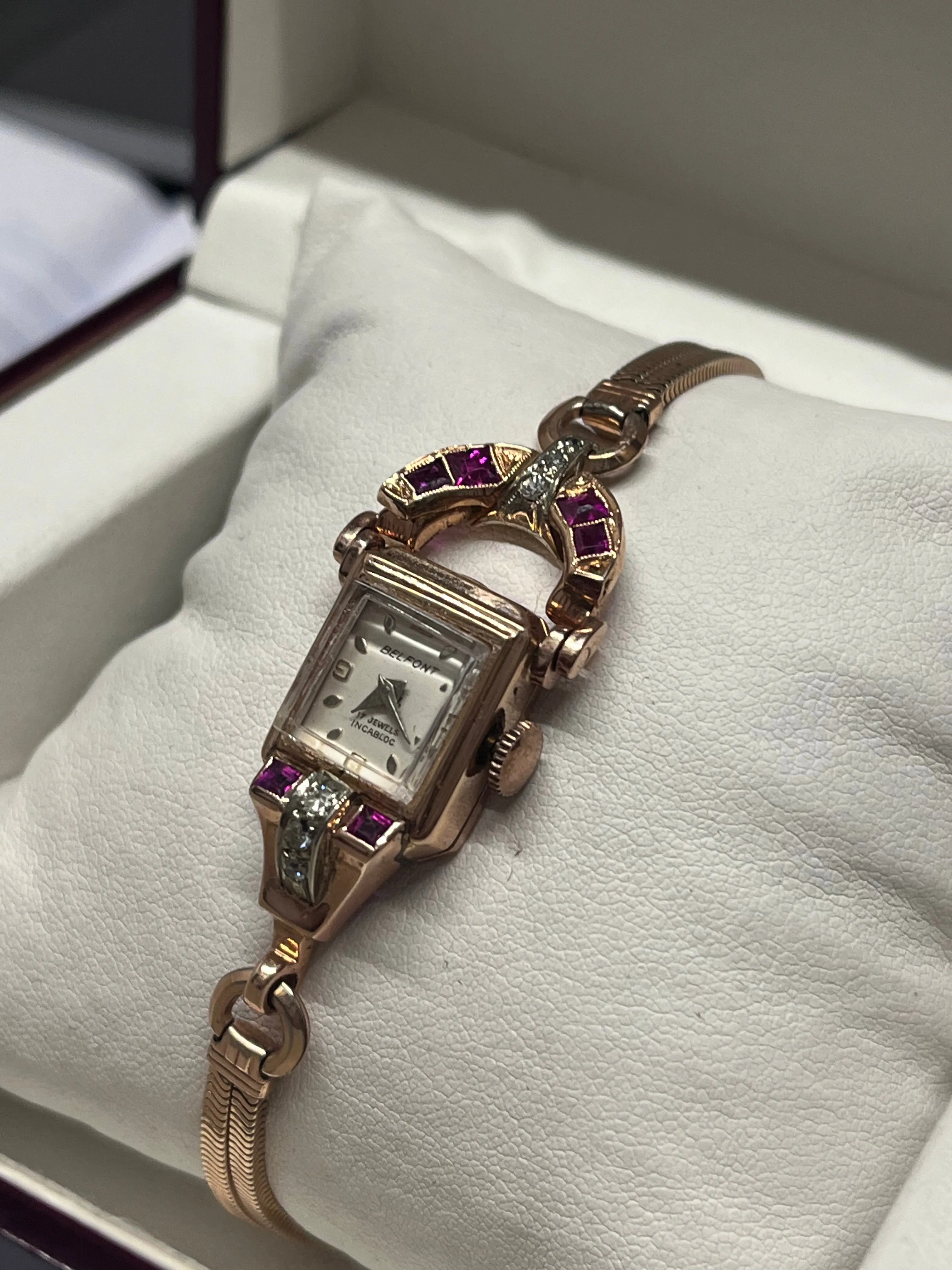 BELFONT Beautifully Rare And Unique 12K GF Ladies' Wristwatch - $20K APR w/ COA!