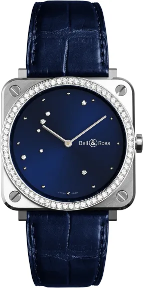 Bell & Ross Watch BRS Blue Diamond Eagle Diamonds