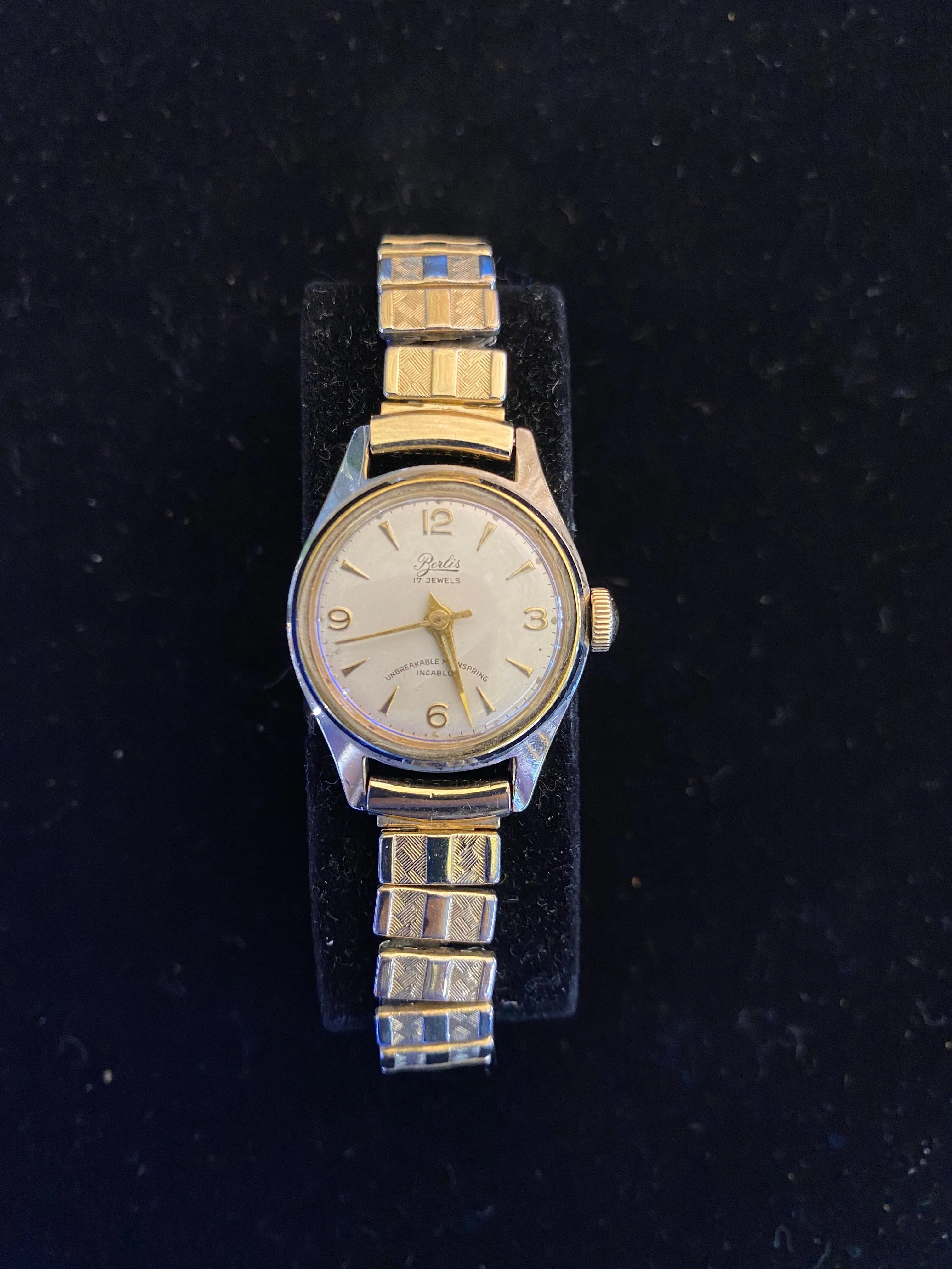 Berlis Ladies Gold-Tone SS Unique Wristwatch! Vintage c.1940s - $4K APR w/ COA!!