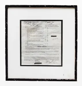 BRANDON LEE  "Moving Target" C.1991 Signed Bill Of Health- $30K APR w/ CoA!