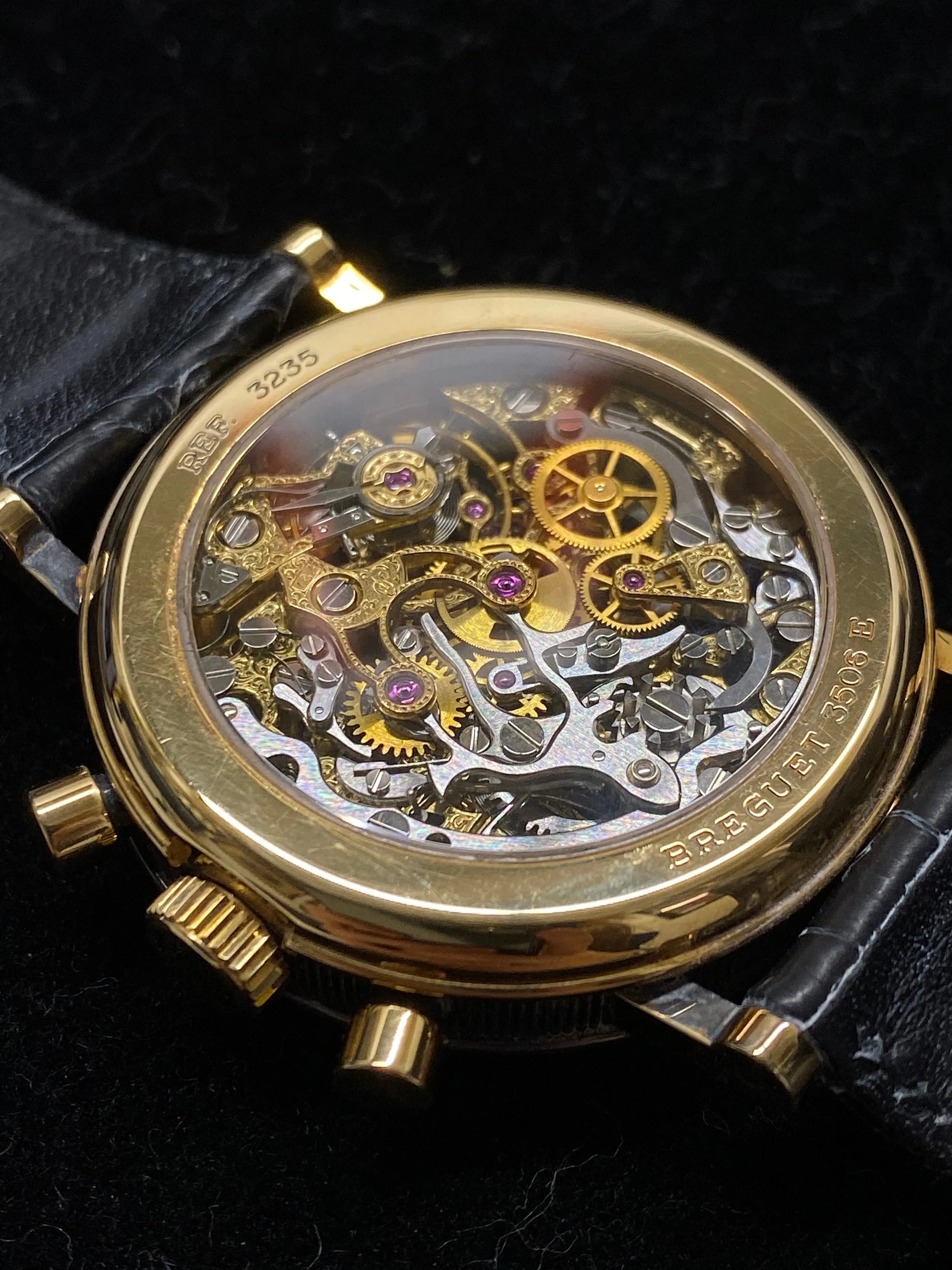 BREGUET Rare Limited Edition 18K Rose Gold Automatic Skeleton Chronograph Ref. #3235 - $200K Appraisal Value! ✓