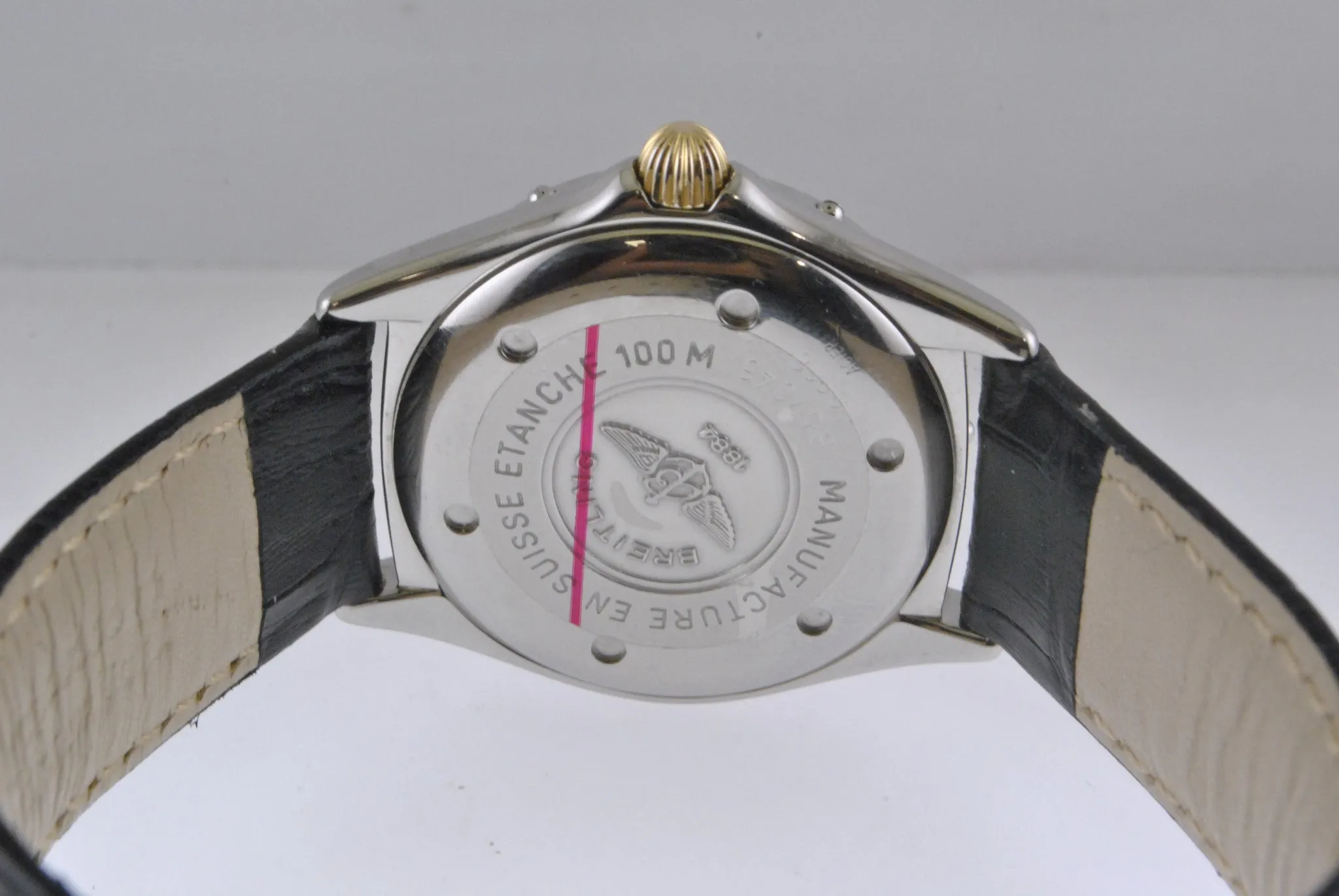 BREITLING Callisto Two-tone 18K YG / SS Wristwatch w/ Date Feature - $6K VALUE