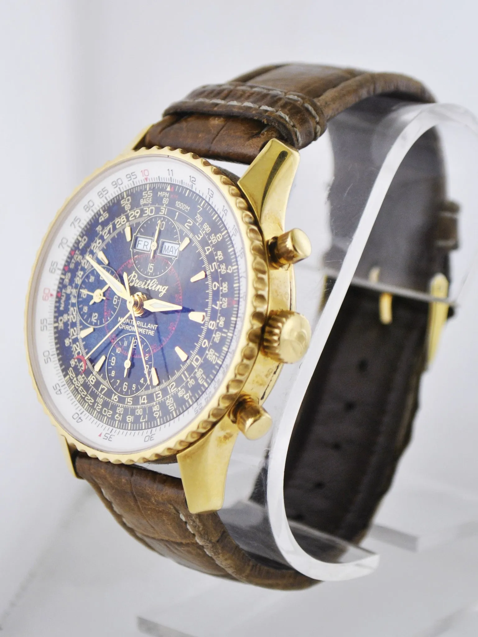 BREITLING Limited Edition Datora Montbrilliant 18KYG Chronometre w/ Annual Calendar - $50K VALUE