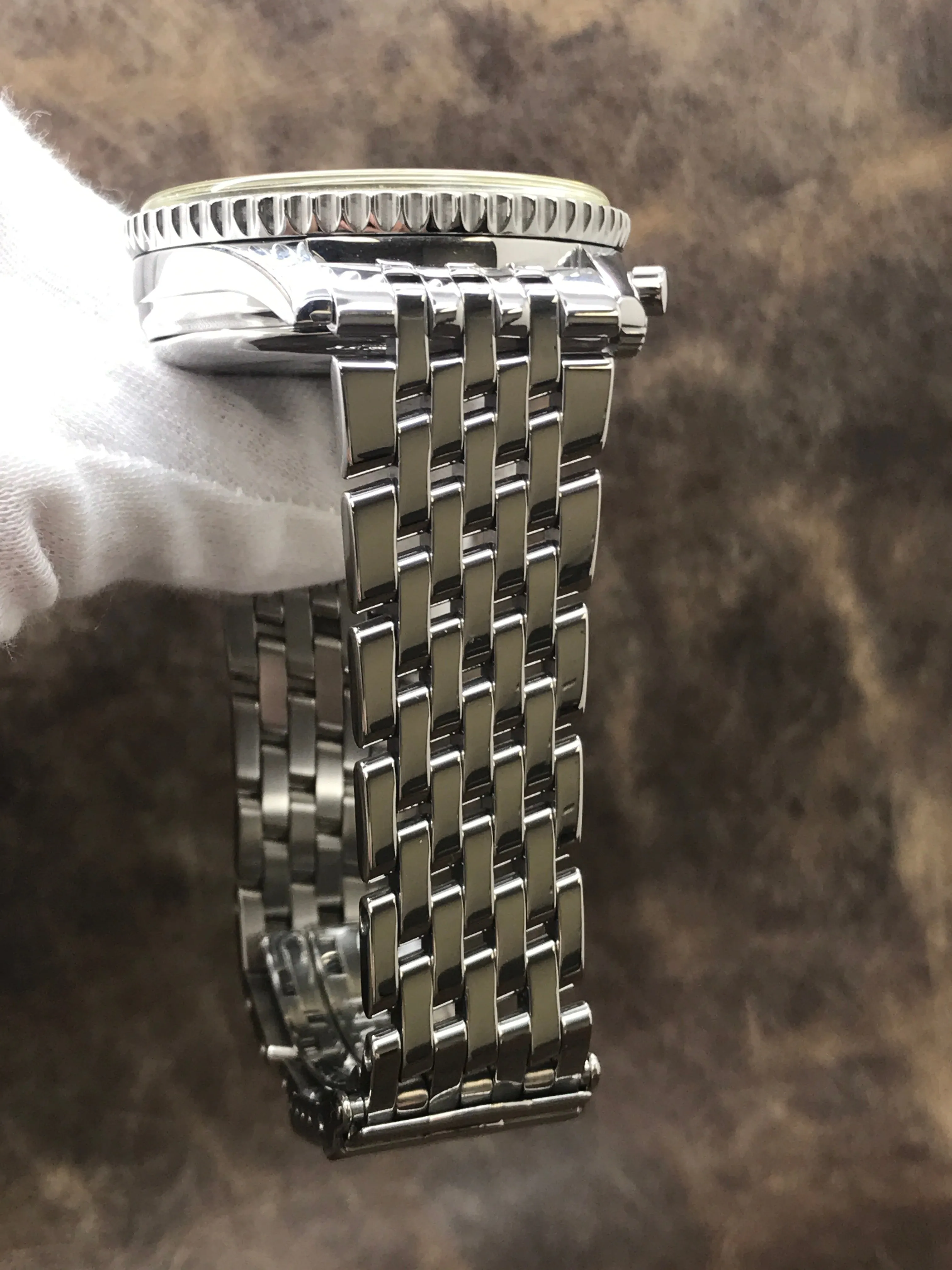 Breitling Montbrillant Spatiographe A36030.1 Silver-white Dial Automatic Men's Watch