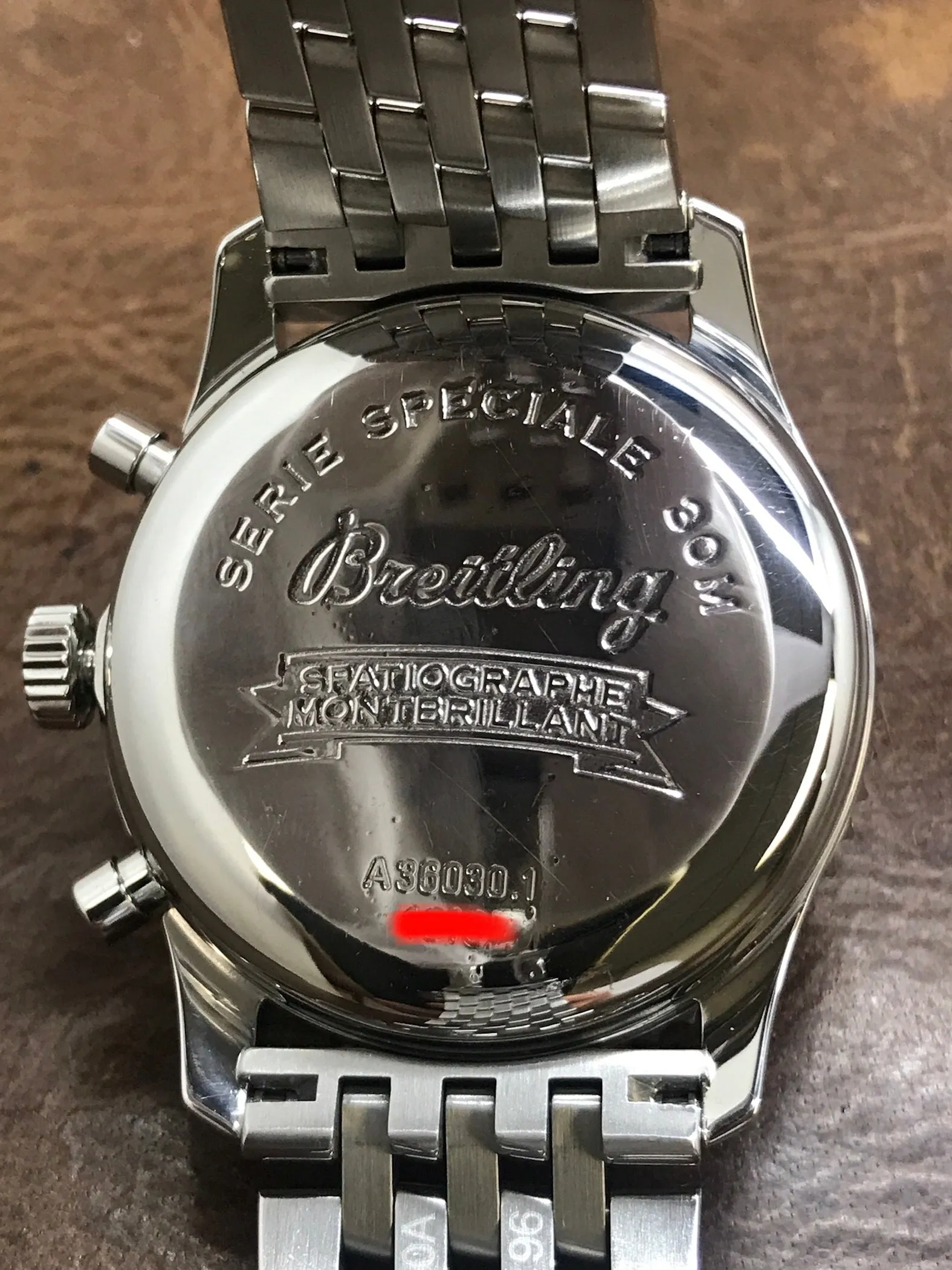 Breitling Montbrillant Spatiographe A36030.1 Silver-white Dial Automatic Men's Watch