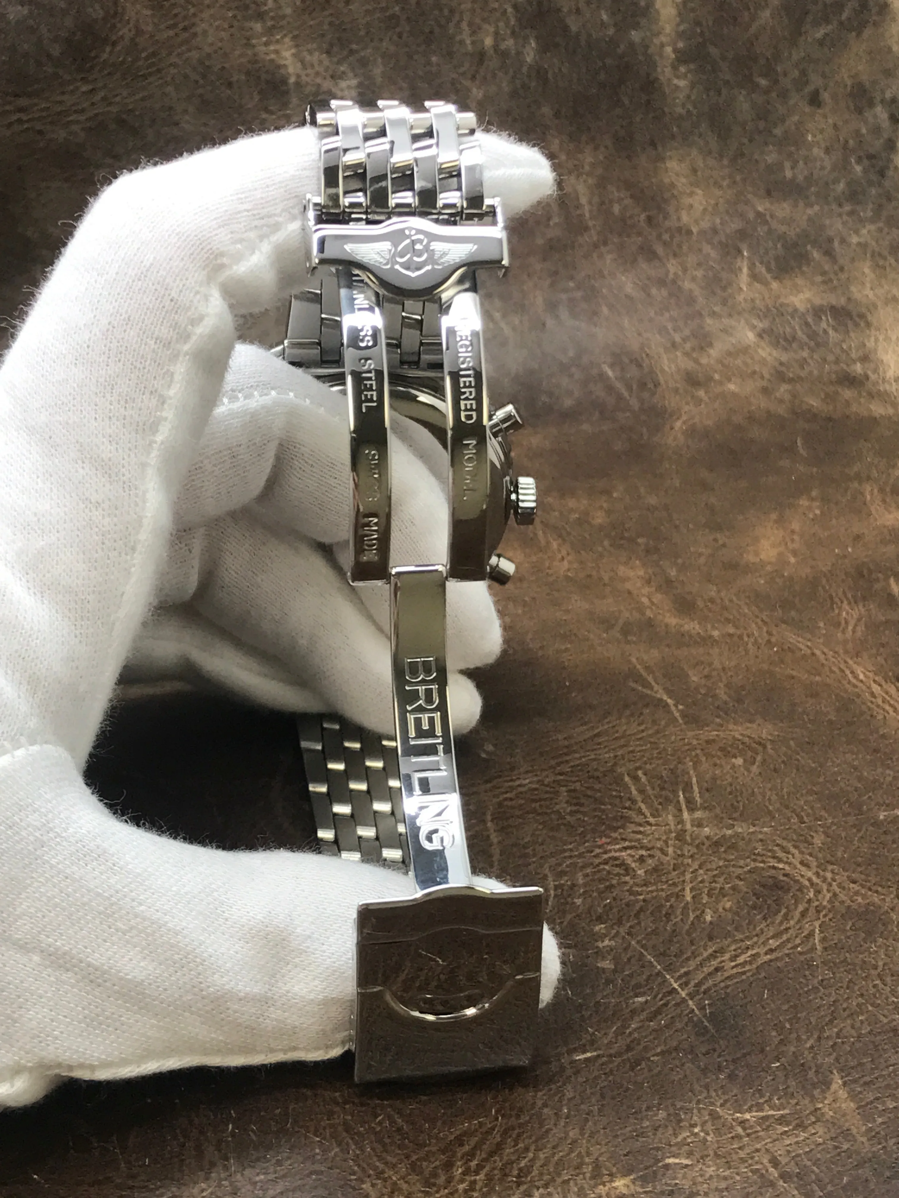 Breitling Montbrillant Spatiographe A36030.1 Silver-white Dial Automatic Men's Watch