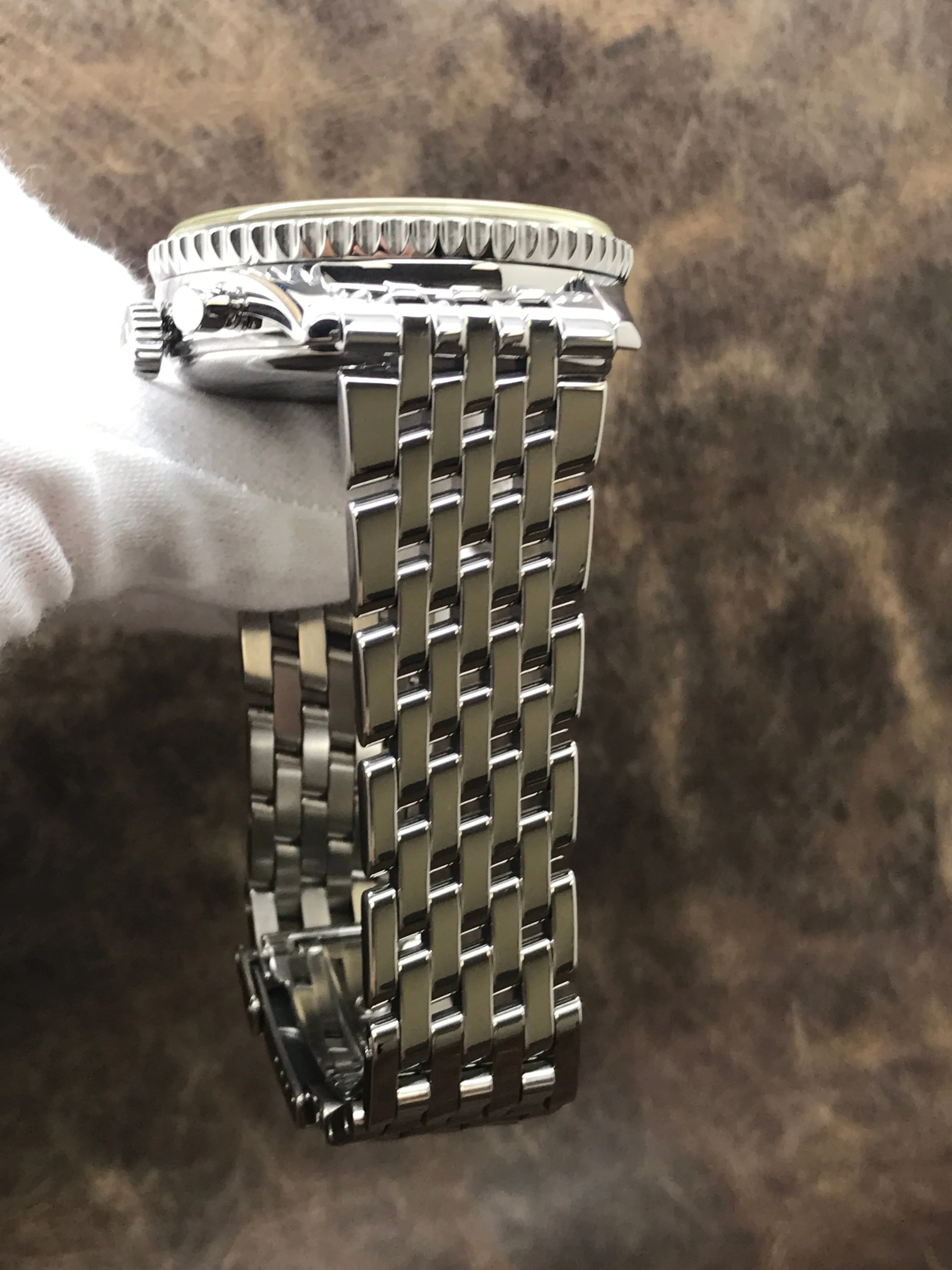 Breitling Montbrillant Spatiographe A36030.1 Silver-white Dial Automatic Men's Watch