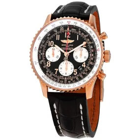 Breitling Navitimer 01 Black Dial 18k Rose Gold Chronograph Men's Watch RB012012/BB07BKCT RB012012/BB07-743P
