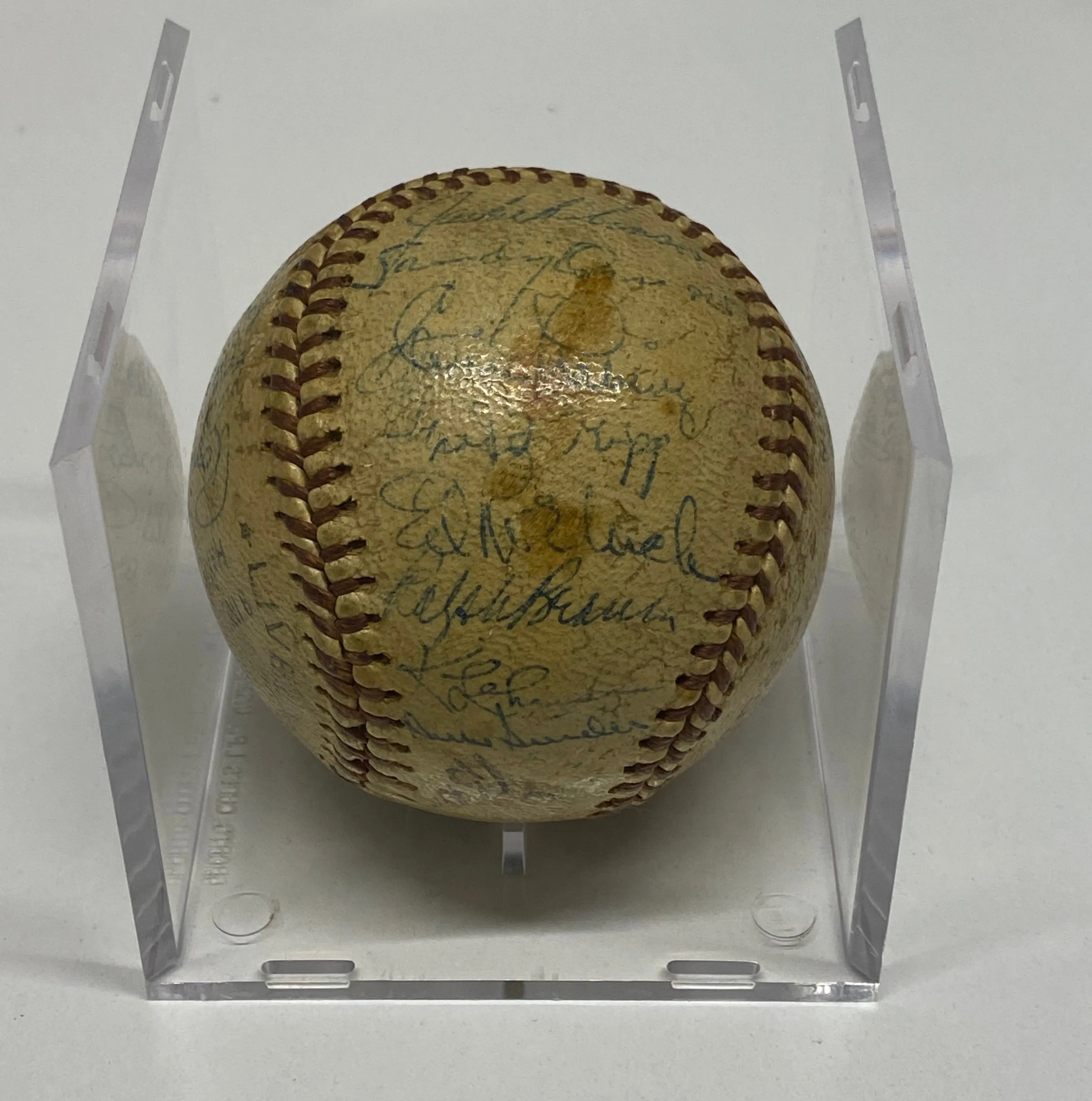 BROOKLYN DODGERS Rare 1956 Baseball Signed by Entire Team - $15K APR Value w/ CoA!  