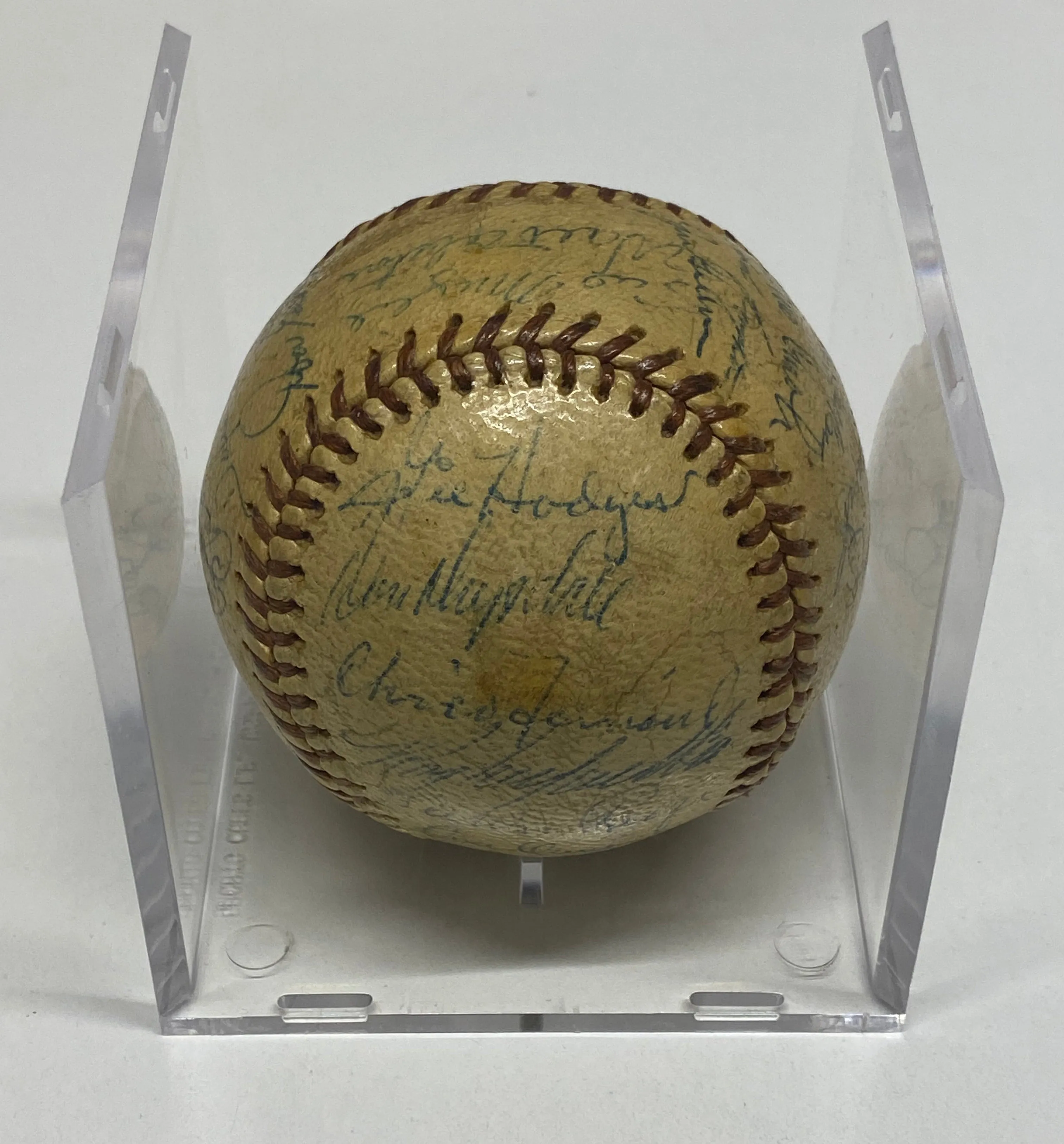 BROOKLYN DODGERS Rare 1956 Baseball Signed by Entire Team - $15K APR Value w/ CoA!  