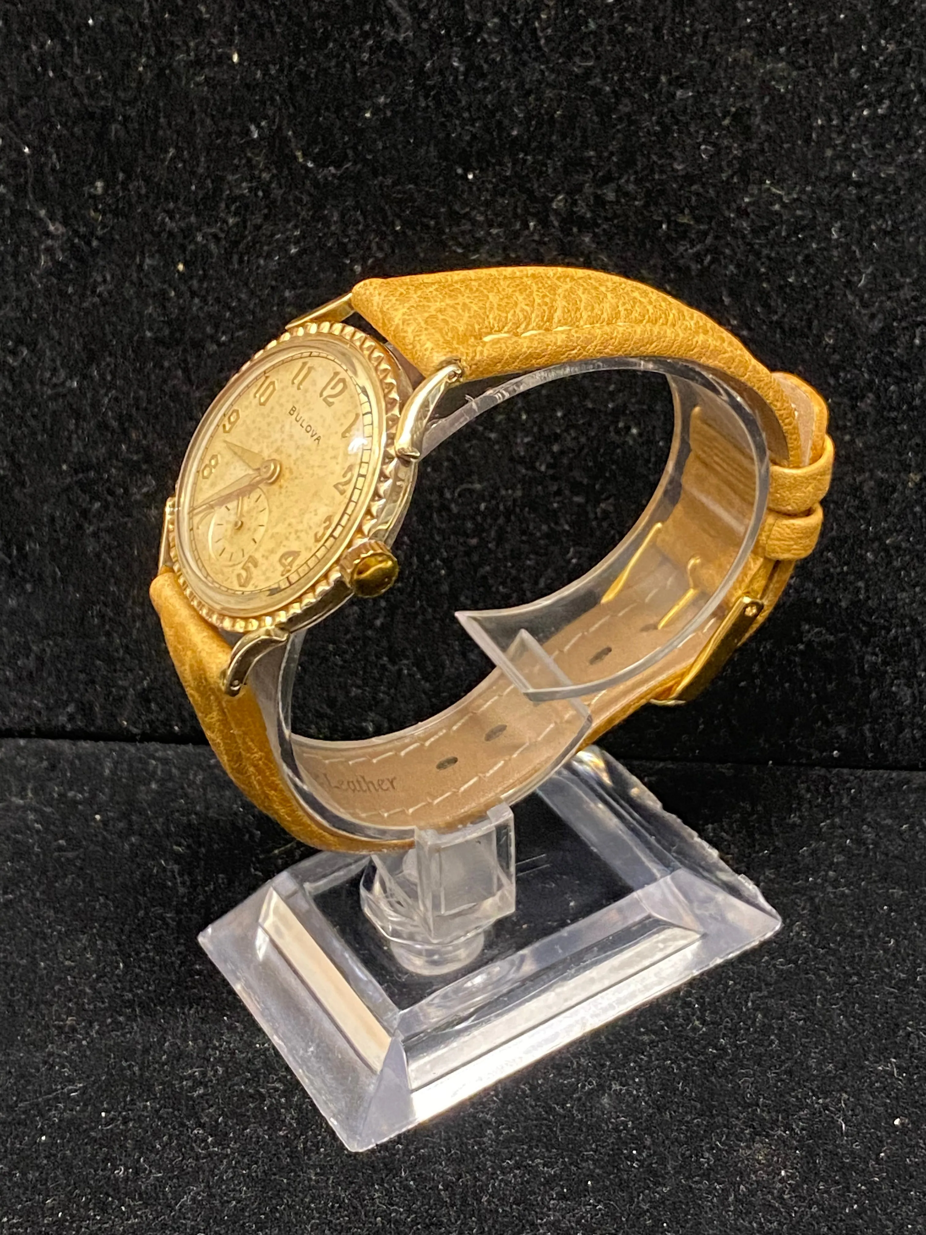 Bulova Vintage and Unique Gold Watch w/ Beautiful Gold Details- $6K APR w/ COA!!