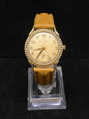 Bulova Vintage and Unique Gold Watch w/ Beautiful Gold Details- $6K APR w/ COA!!