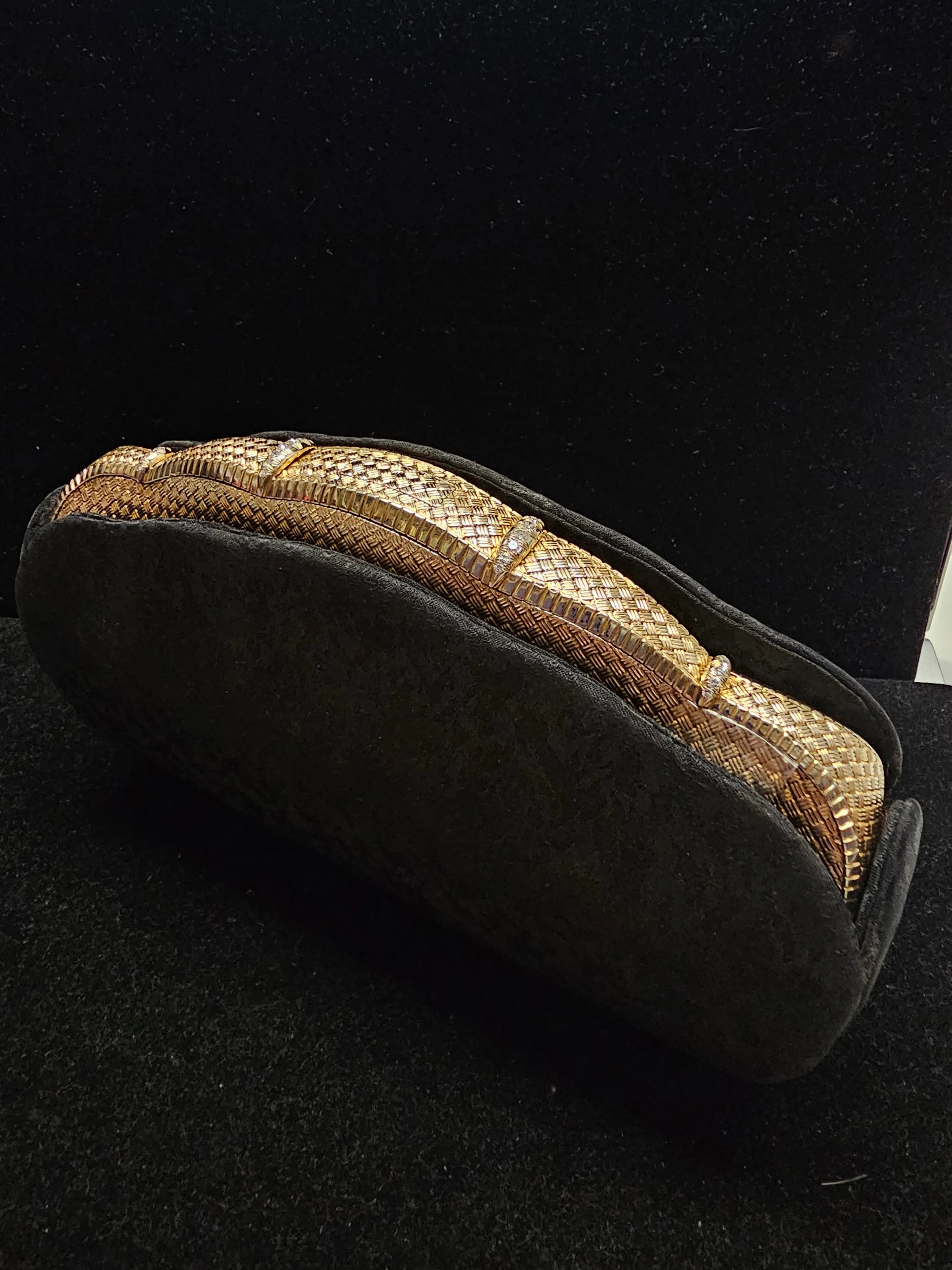 BVLGARI 1980s 12oz 18K Yellow Gold 24 EVS Dmnds  Ladies Handbag-$250K APR w CoA!
