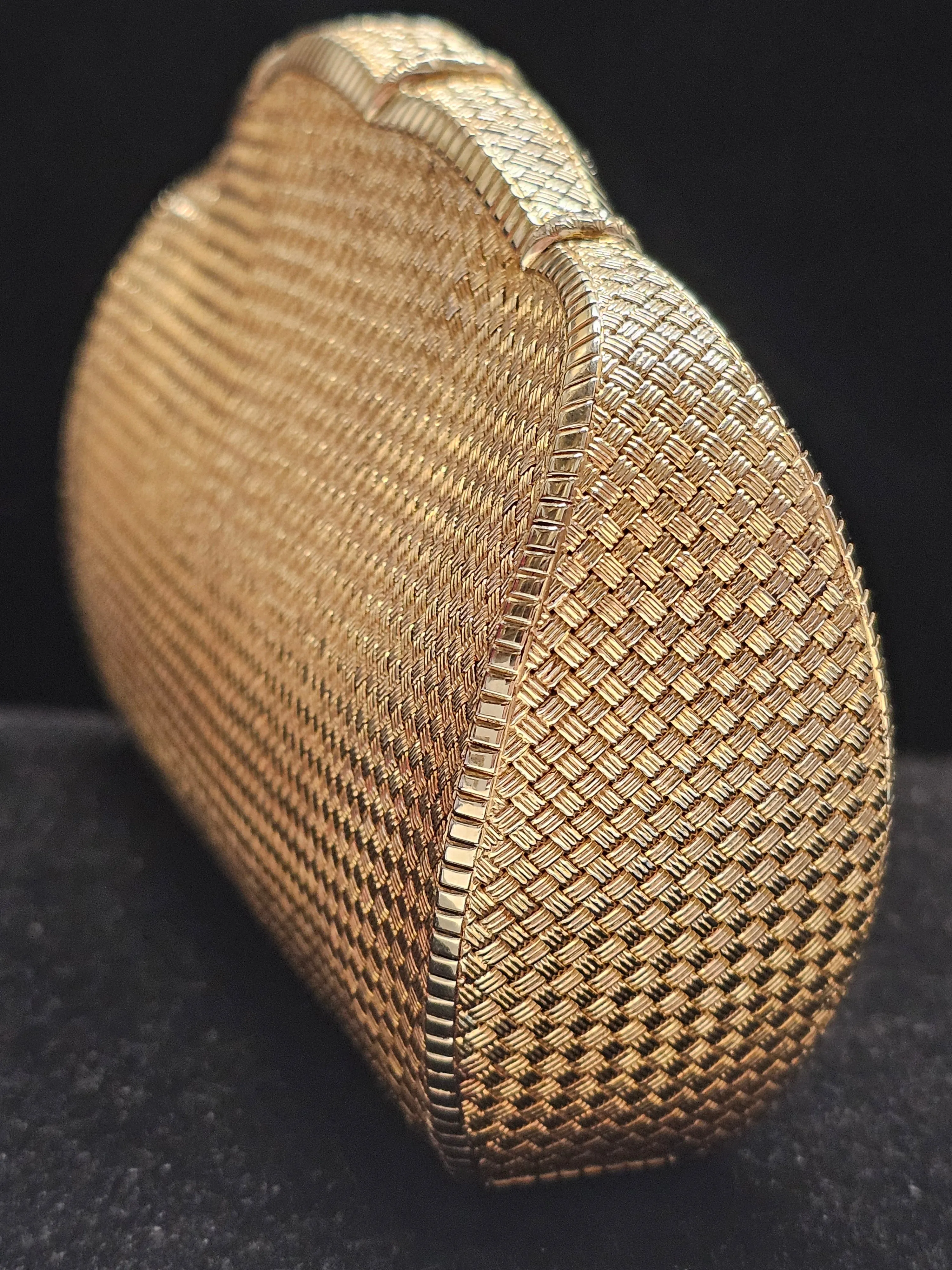 BVLGARI 1980s 12oz 18K Yellow Gold 24 EVS Dmnds  Ladies Handbag-$250K APR w CoA!